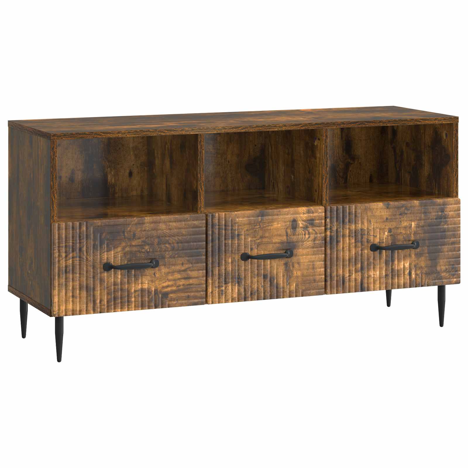 Ντουλάπι TV Καπνισμένο Ξύλο Δρυός 102 x 34,5 x 50 εκ. - Pakobazaar