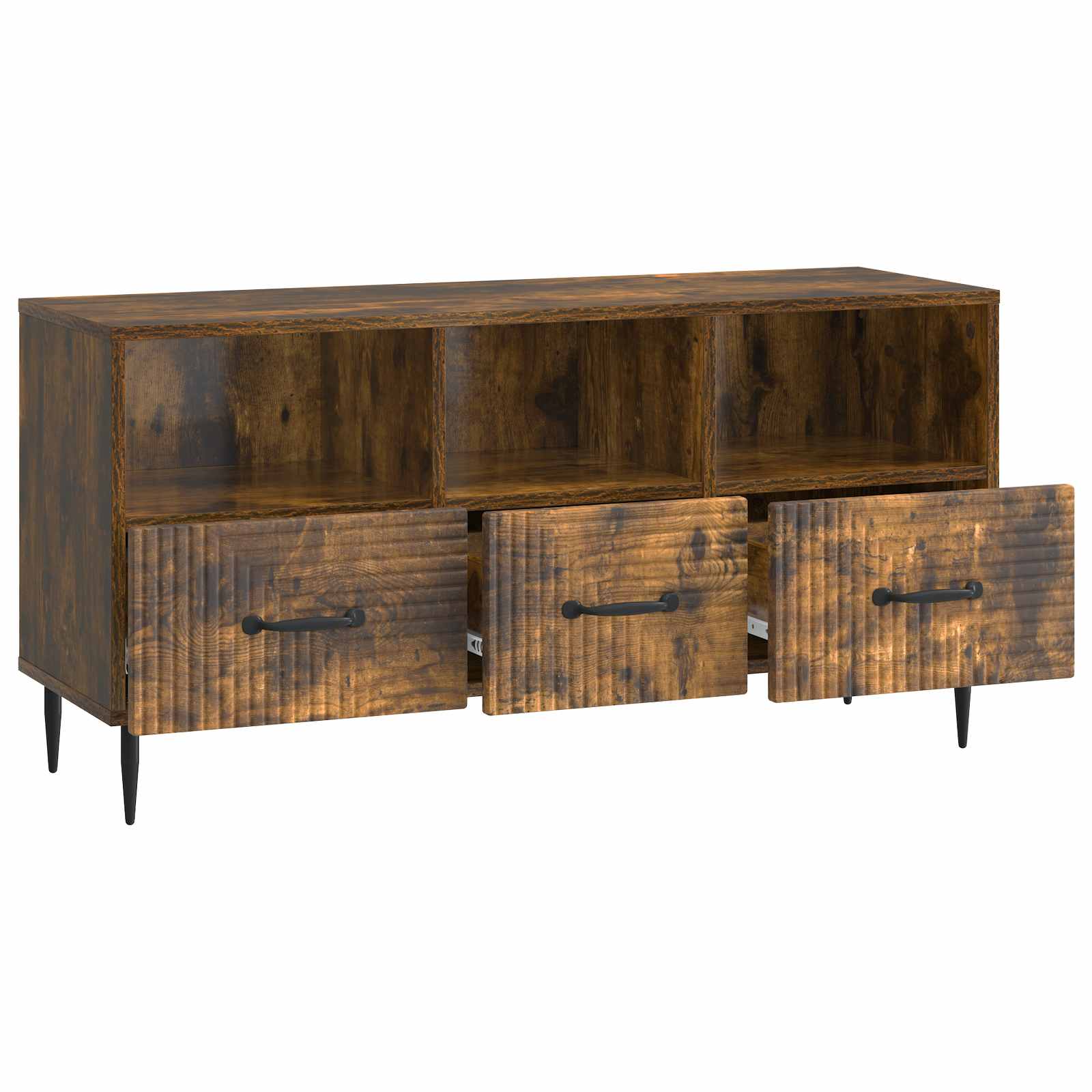 Ντουλάπι TV Καπνισμένο Ξύλο Δρυός 102 x 34,5 x 50 εκ. - Pakobazaar