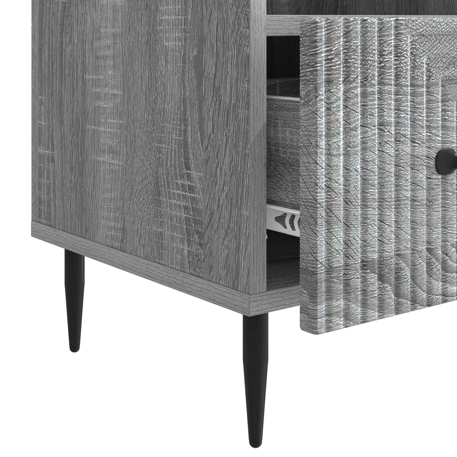 Ντουλάπι TV Γκρι Sonoma 102 x 34,5 x 50 εκ. Επεξεργασμένο Ξύλο - Pakobazaar