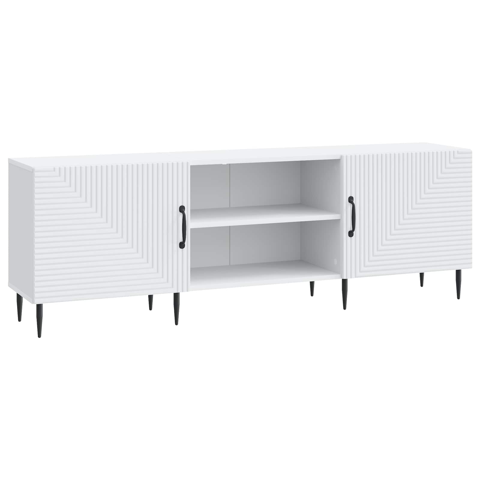Ντουλάπι TV Λευκό 150 x 31 x 50 εκ. Επεξεργασμένο Ξύλο - Pakobazaar