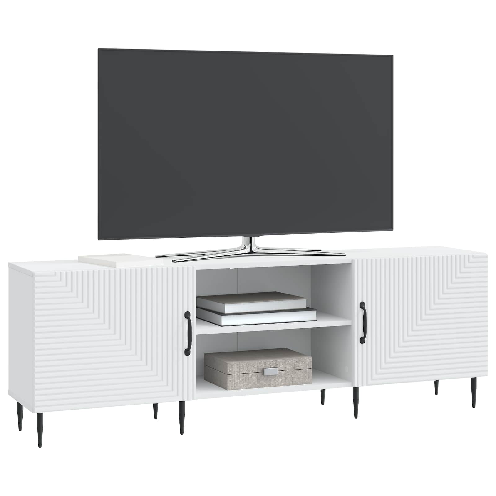 Ντουλάπι TV Λευκό 150 x 31 x 50 εκ. Επεξεργασμένο Ξύλο - Pakobazaar