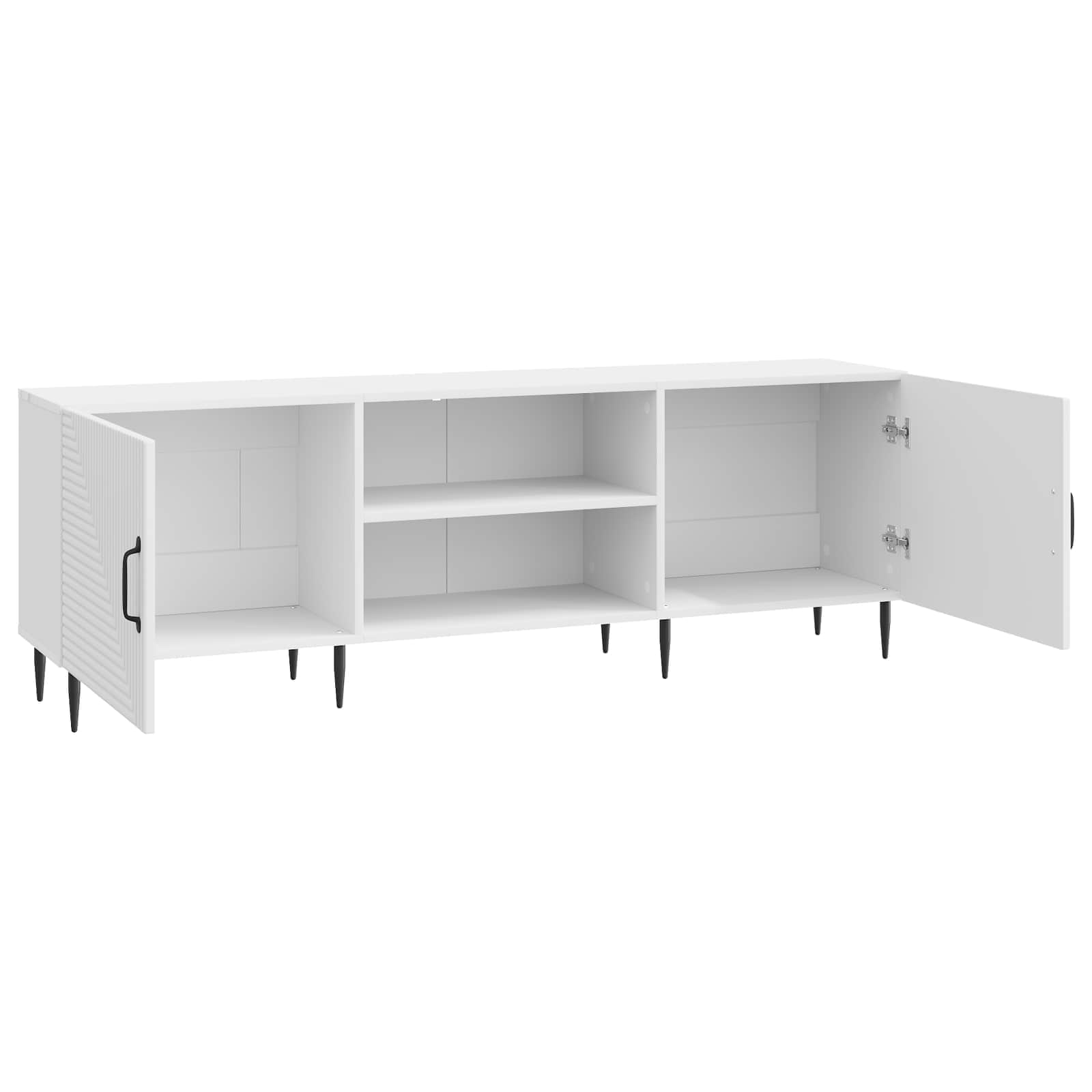 Ντουλάπι TV Γυαλιστερό Λευκό 150 x 31 x 50 εκ. - Pakobazaar