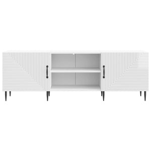 Ντουλάπι TV Γυαλιστερό Λευκό 150 x 31 x 50 εκ. - Pakobazaar