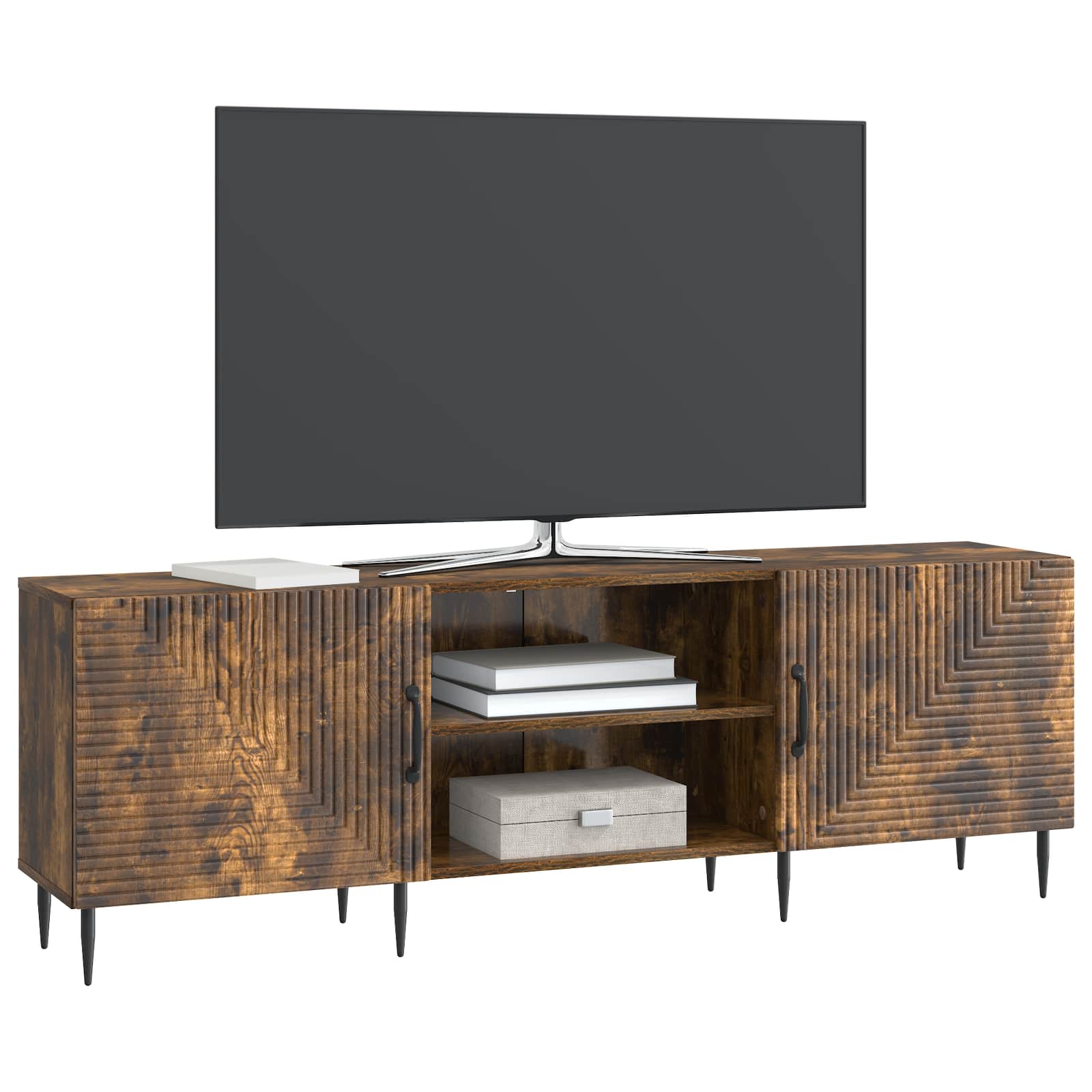 Ντουλάπι TV Καπνισμένο Ξύλο Δρυός 150 x 31 x 50 εκ. - Pakobazaar