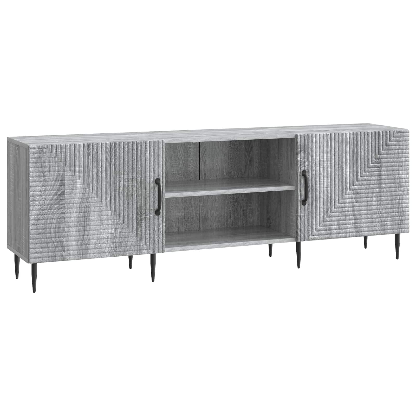 Ντουλάπι TV Γκρι Sonoma 150 x 31 x 50 εκ. Επεξεργασμένο Ξύλο - Pakobazaar