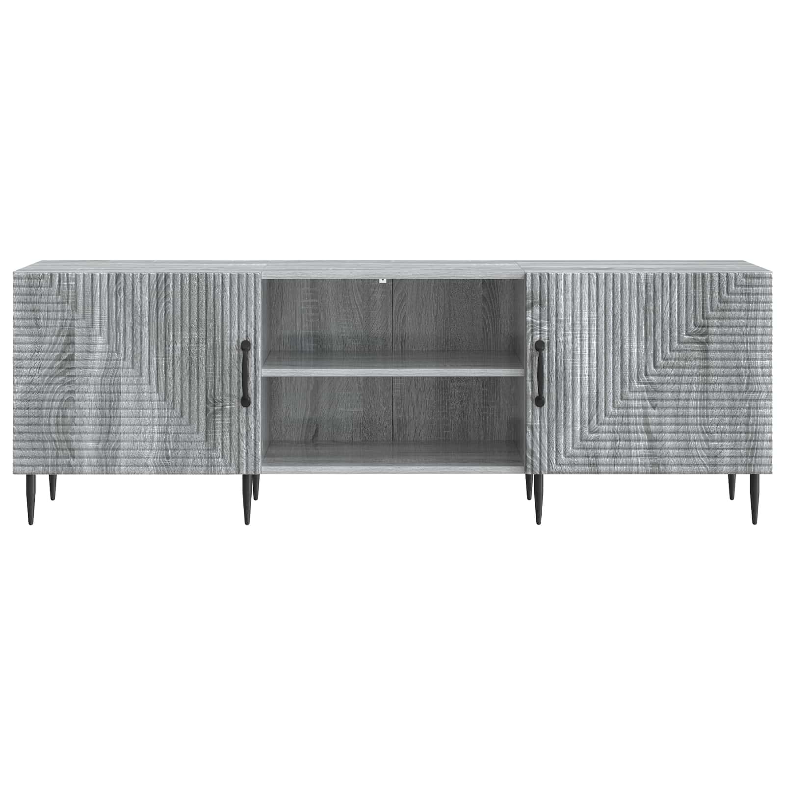 Ντουλάπι TV Γκρι Sonoma 150 x 31 x 50 εκ. Επεξεργασμένο Ξύλο - Pakobazaar