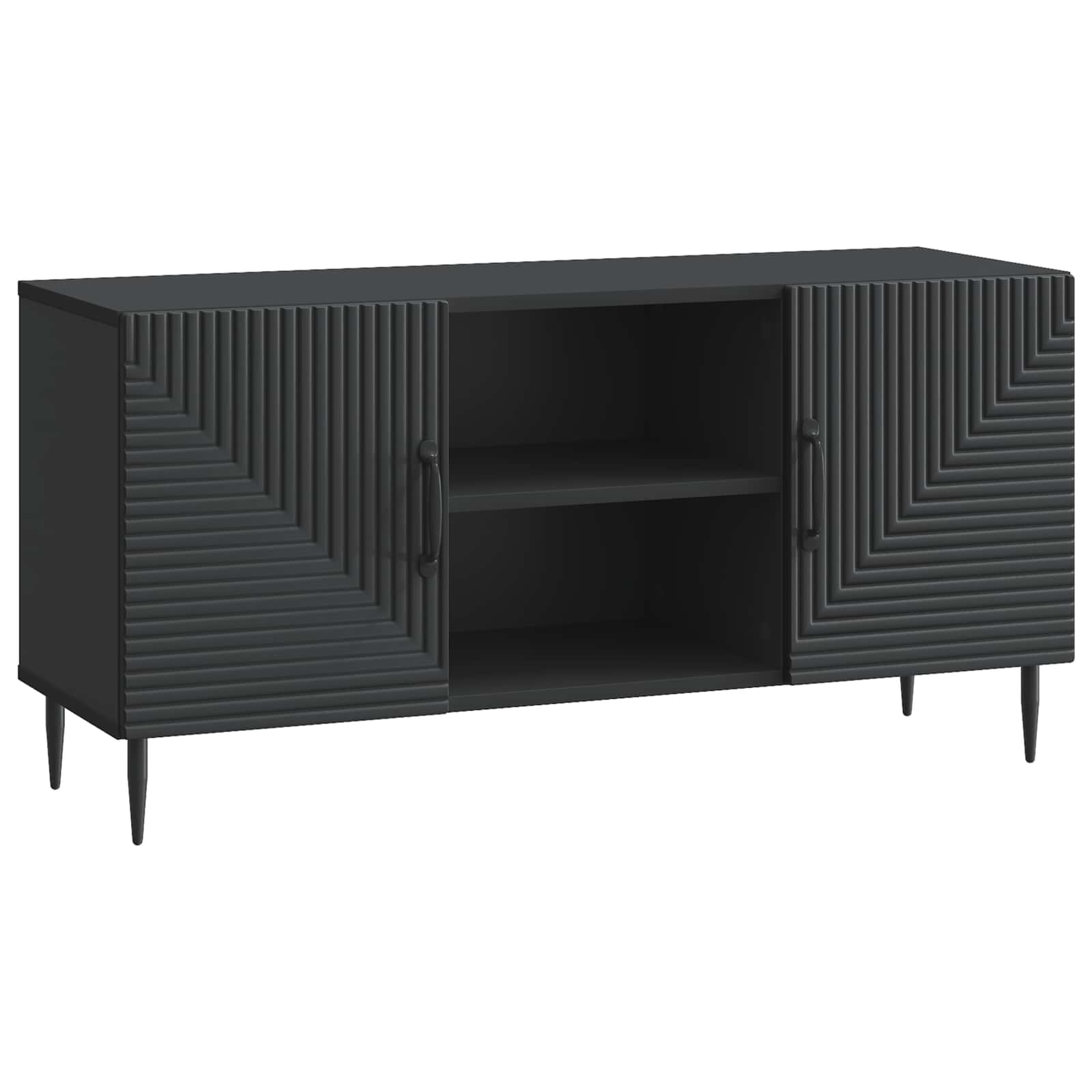 Ντουλάπι TV Μαύρο 102 x 34,5 x 50 εκ. Επεξεργασμένο Ξύλο - Pakobazaar