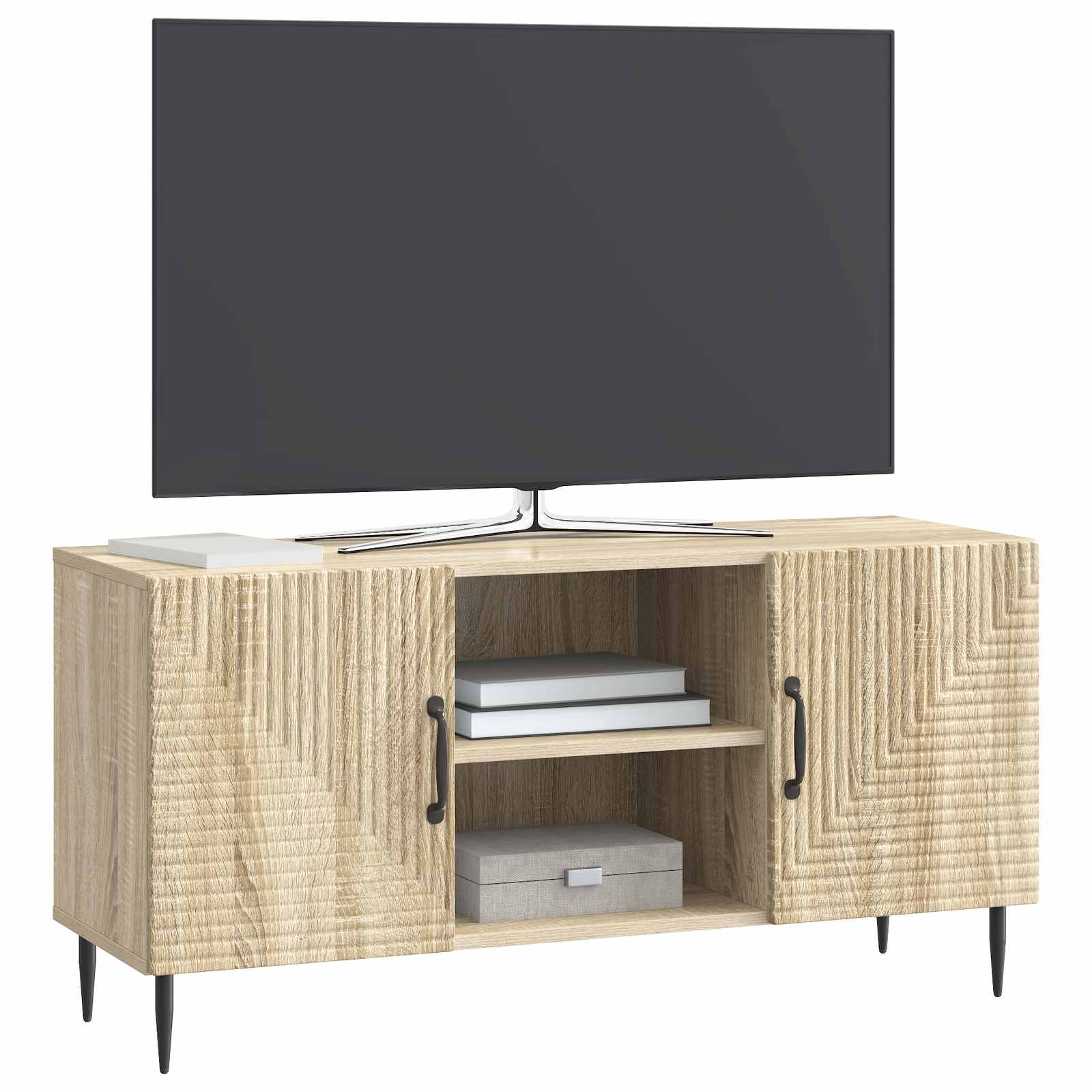 Ντουλάπι TV Sonoma Δρυς 102 x 34,5 x 50 εκ. Επεξεργασμένο Ξύλο - Pakobazaar