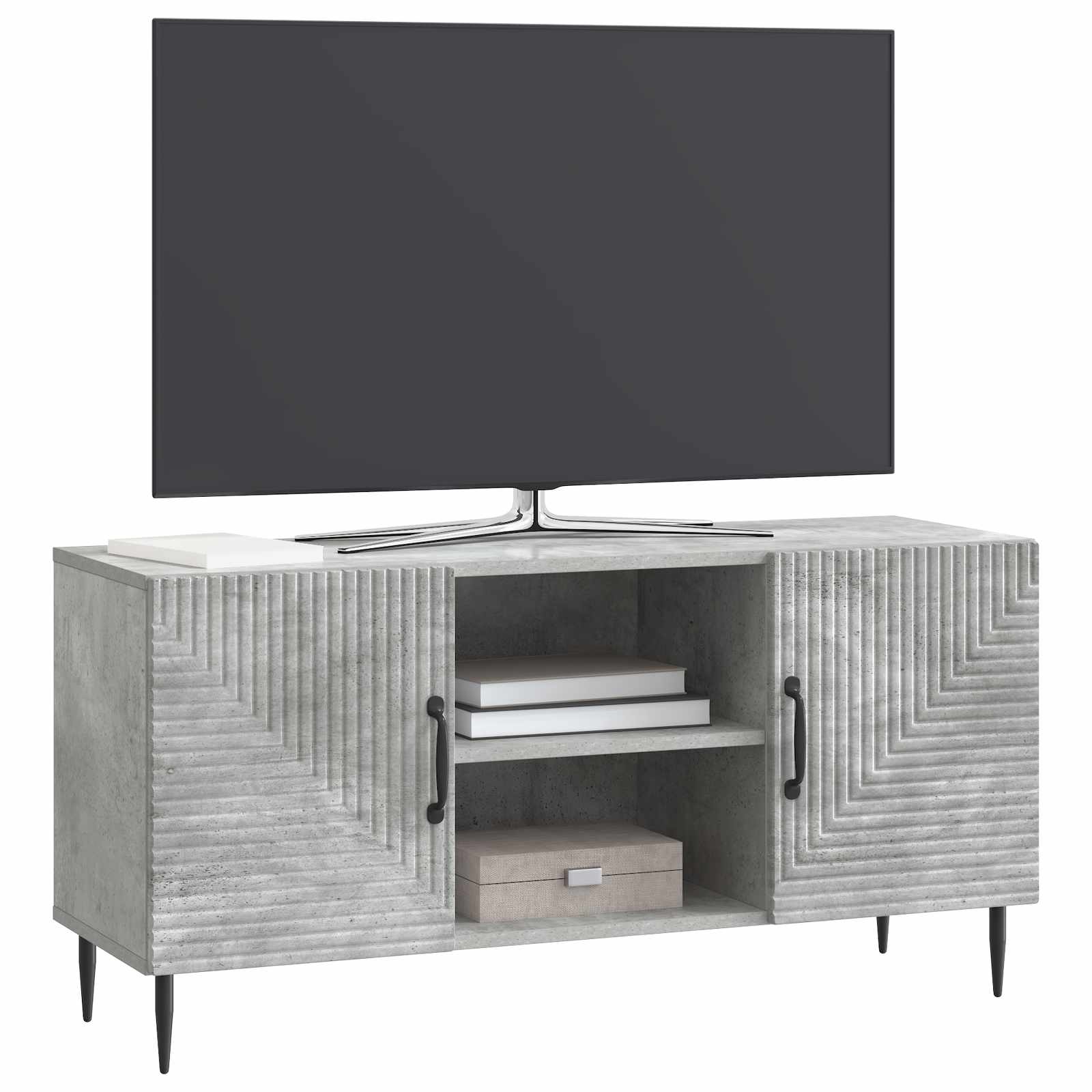Ντουλάπι TV Γκρι Σκυροδέματος 102 x 34,5 x 50 εκ. - Pakobazaar