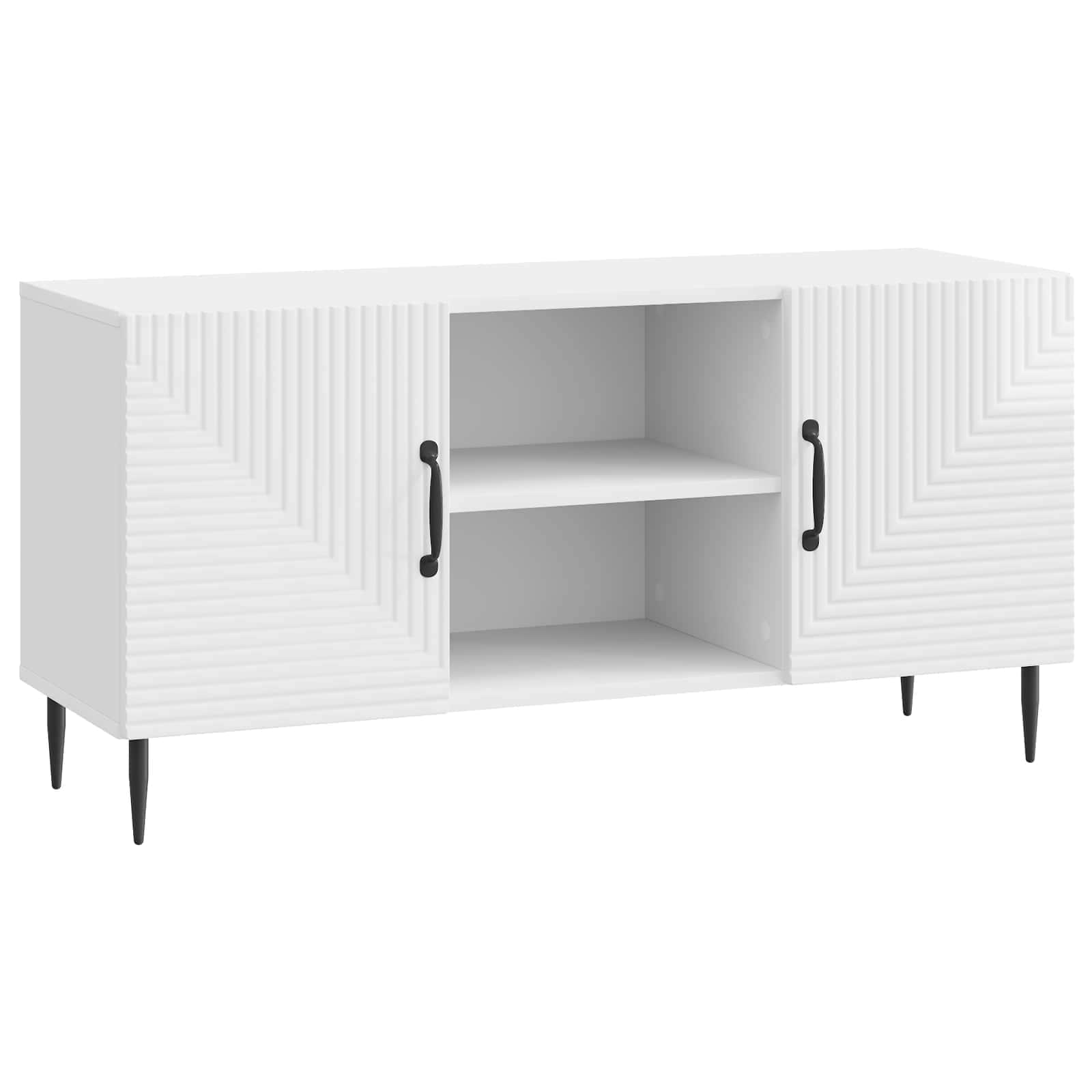 Ντουλάπι TV Γυαλιστερό Λευκό 102 x 34,5 x 50 εκ. - Pakobazaar
