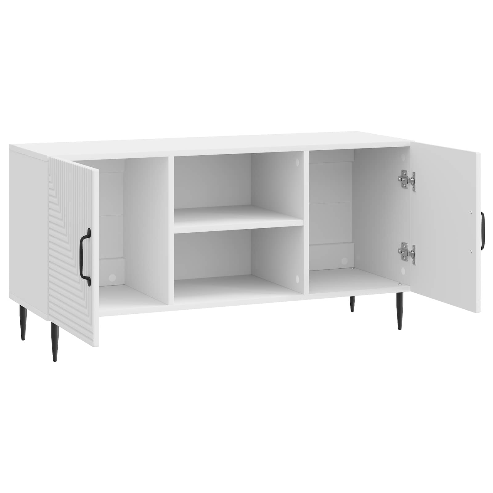 Ντουλάπι TV Γυαλιστερό Λευκό 102 x 34,5 x 50 εκ. - Pakobazaar