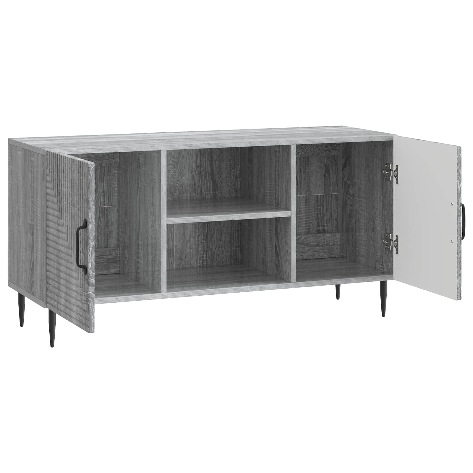 Ντουλάπι TV Γκρι Sonoma 102 x 34,5 x 50 εκ. Επεξεργασμένο Ξύλο - Pakobazaar