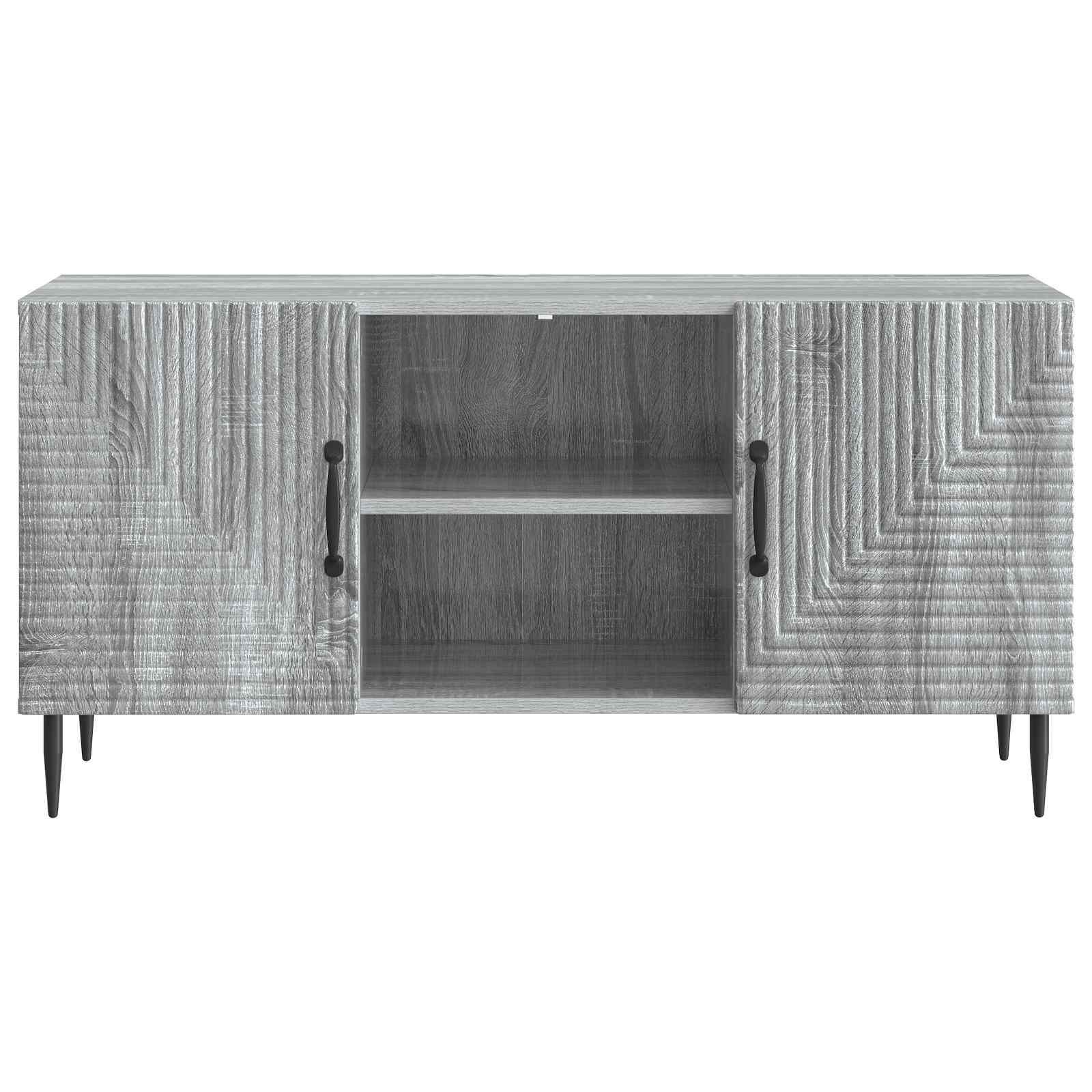Ντουλάπι TV Γκρι Sonoma 102 x 34,5 x 50 εκ. Επεξεργασμένο Ξύλο - Pakobazaar