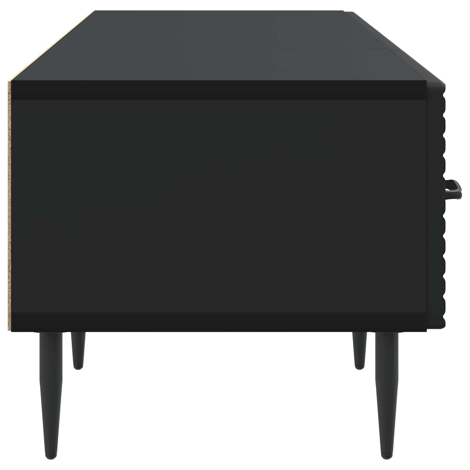 Ντουλάπι TV Μαύρο 147 x 34,5 x 30 εκ Επεξεργασμένο Ξύλο - Pakobazaar