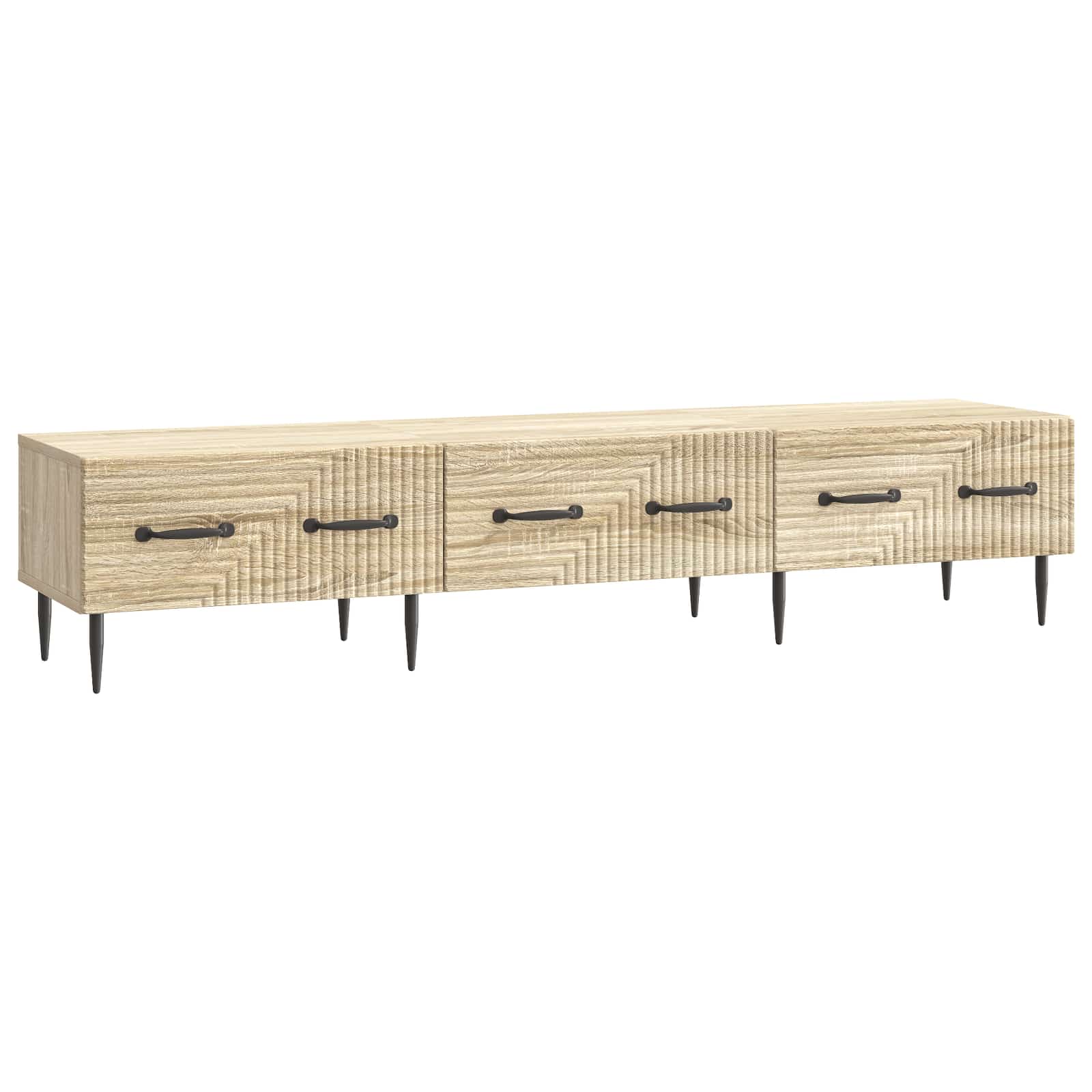 Ντουλάπι TV Sonoma Δρυς 147 x 34,5 x 30 εκ Επεξεργασμένο Ξύλο - Pakobazaar