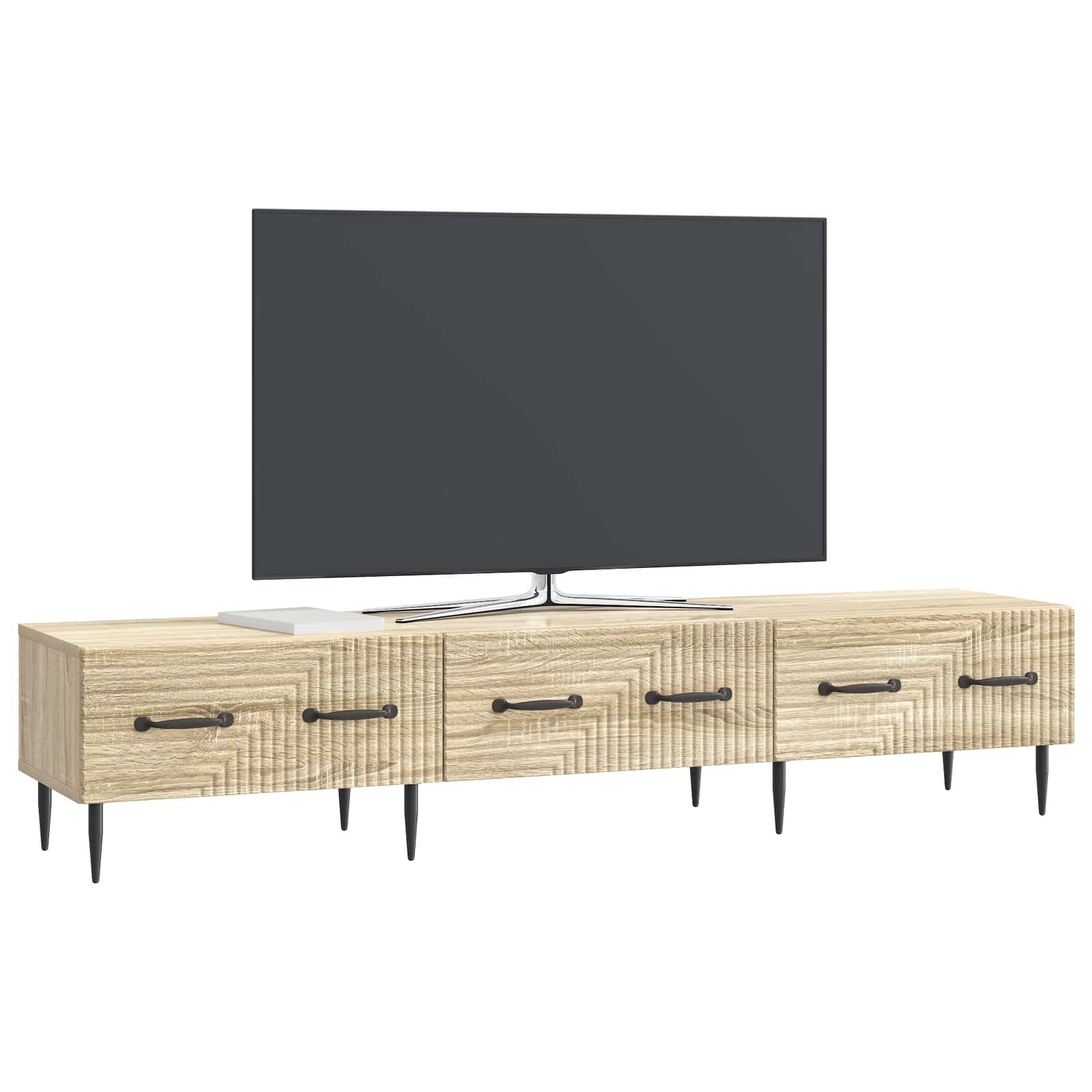 Ντουλάπι TV Sonoma Δρυς 147 x 34,5 x 30 εκ Επεξεργασμένο Ξύλο - Pakobazaar