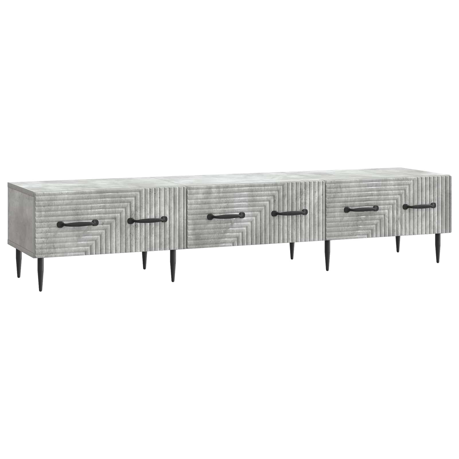 Ντουλάπι TV με συρτάρι Γκρι Σκυροδέματος 147 x 34,5 x 30 εκ - Pakobazaar