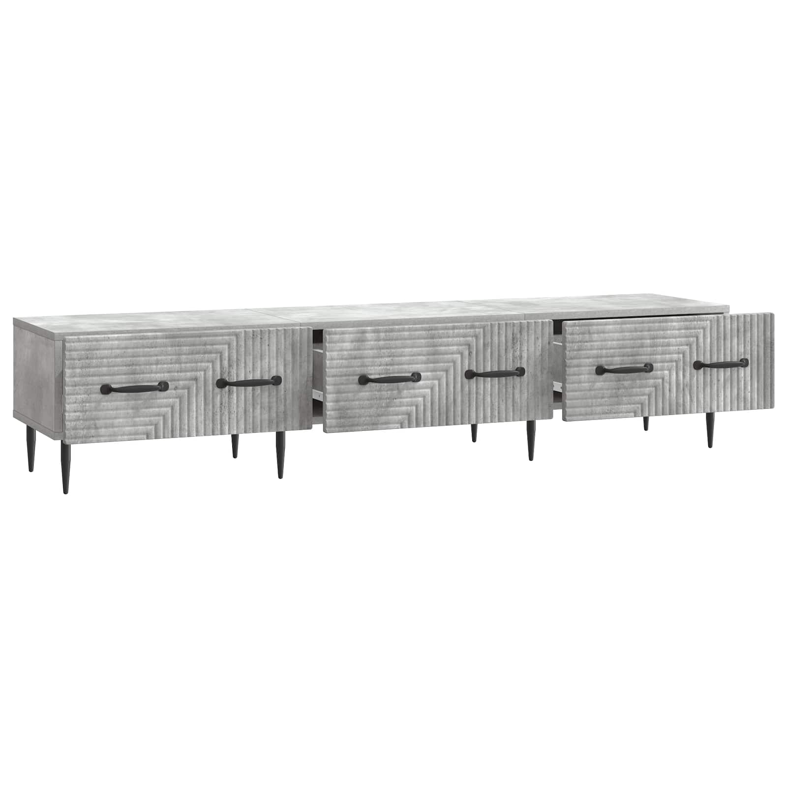 Ντουλάπι TV με συρτάρι Γκρι Σκυροδέματος 147 x 34,5 x 30 εκ - Pakobazaar