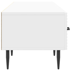 Ντουλάπι TV με συρτάρι Γυαλιστερό Λευκό 147 x 34,5 x 30 εκ - Pakobazaar