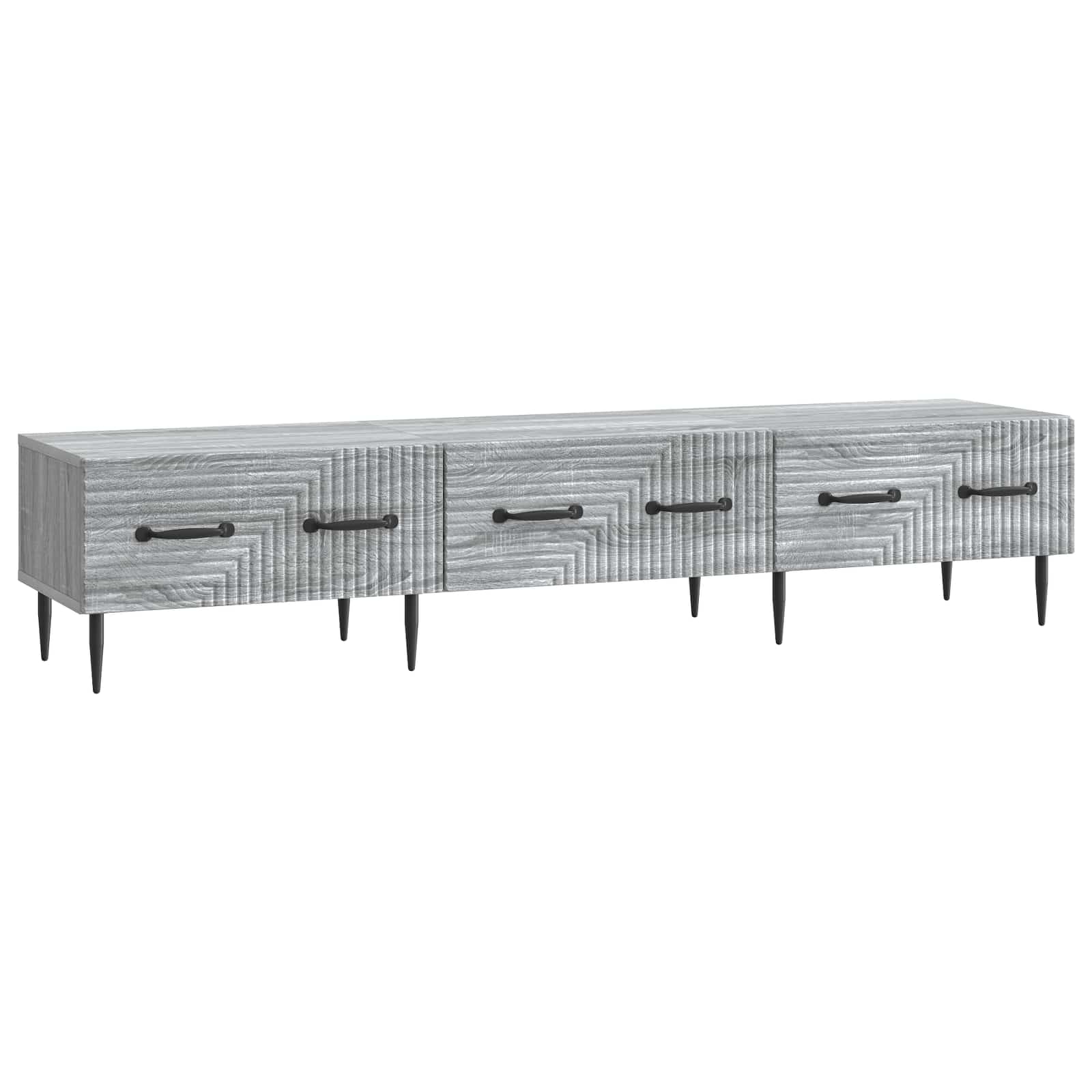 Ντουλάπι TV Γκρι Sonoma 147 x 34,5 x 30 εκ Επεξεργασμένο Ξύλο - Pakobazaar