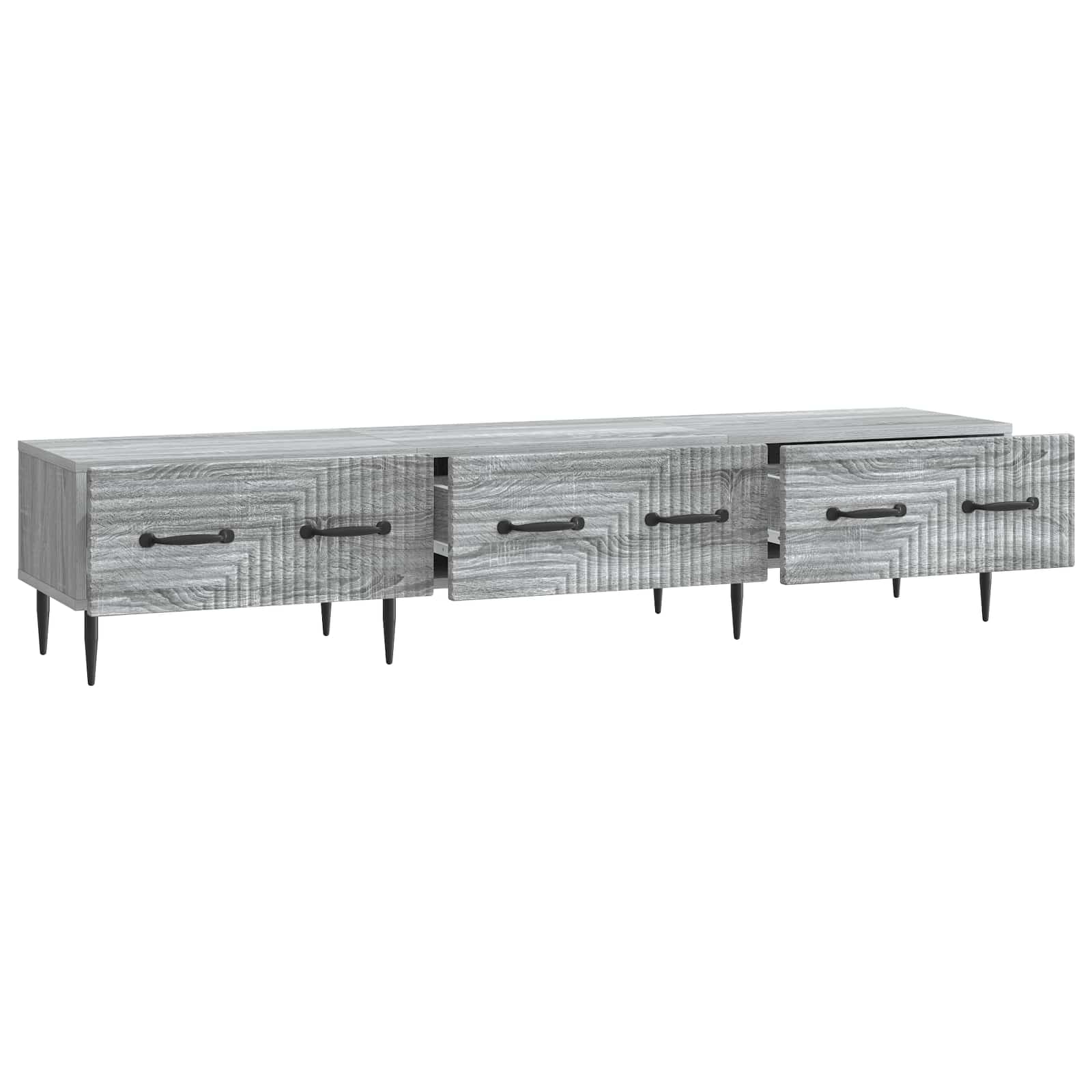 Ντουλάπι TV Γκρι Sonoma 147 x 34,5 x 30 εκ Επεξεργασμένο Ξύλο - Pakobazaar