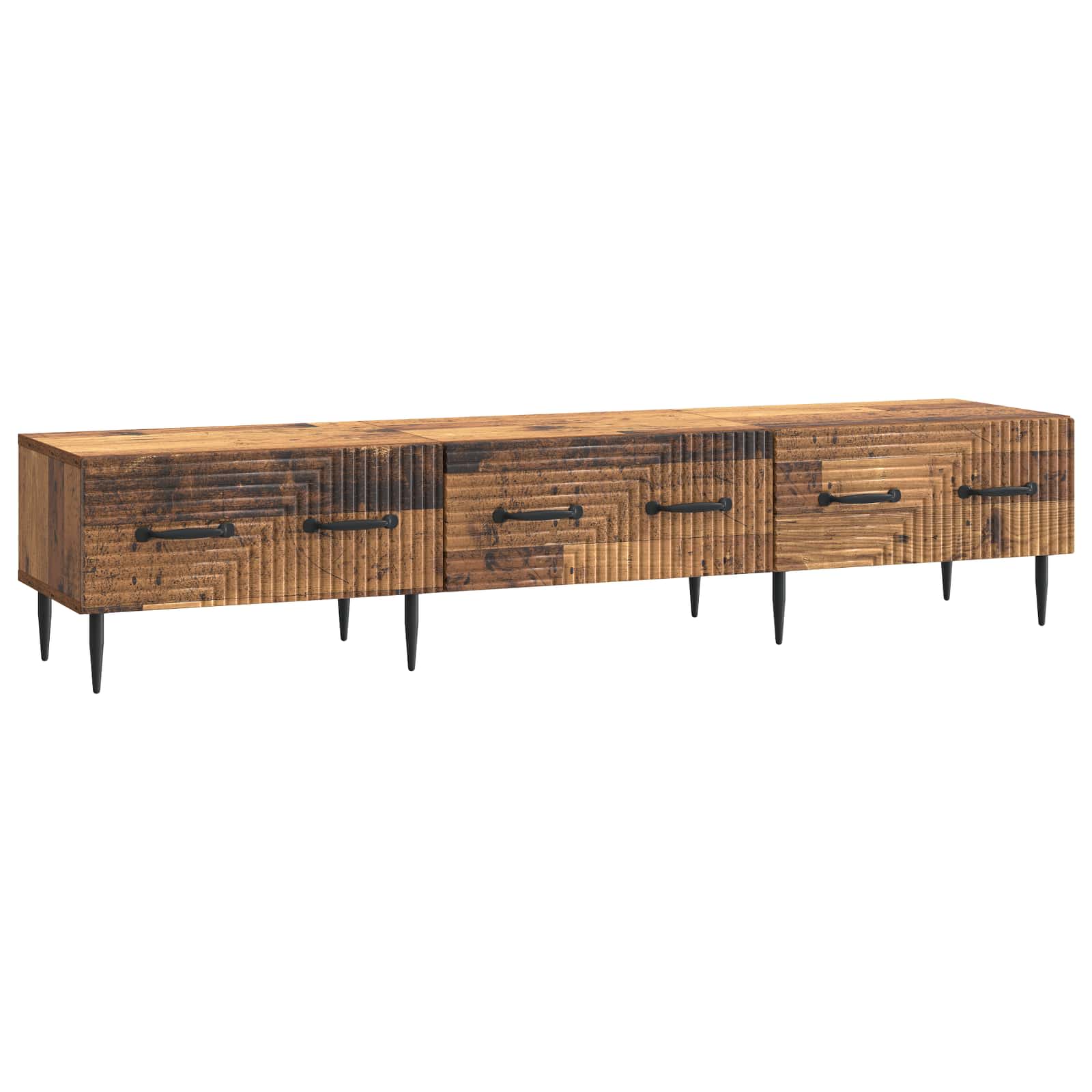 Ντουλάπι TV με συρτάρι Παλαιωμένο ξύλο 147 x 34,5 x 30 εκ - Pakobazaar
