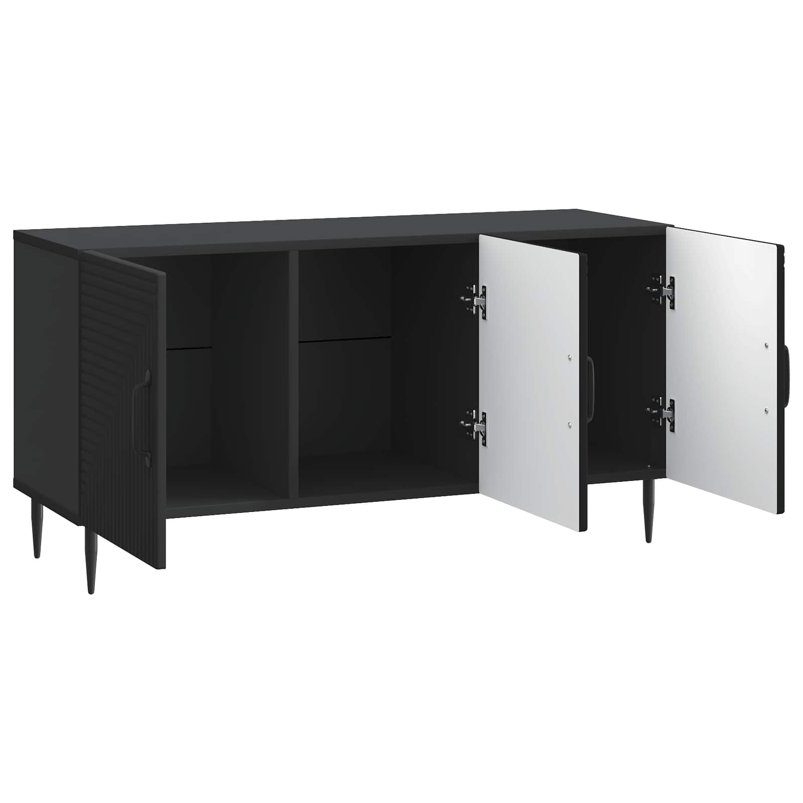 Ντουλάπι TV Μαύρο 99 x 34,5 x 50 εκ. Επεξεργασμένο Ξύλο - Pakobazaar