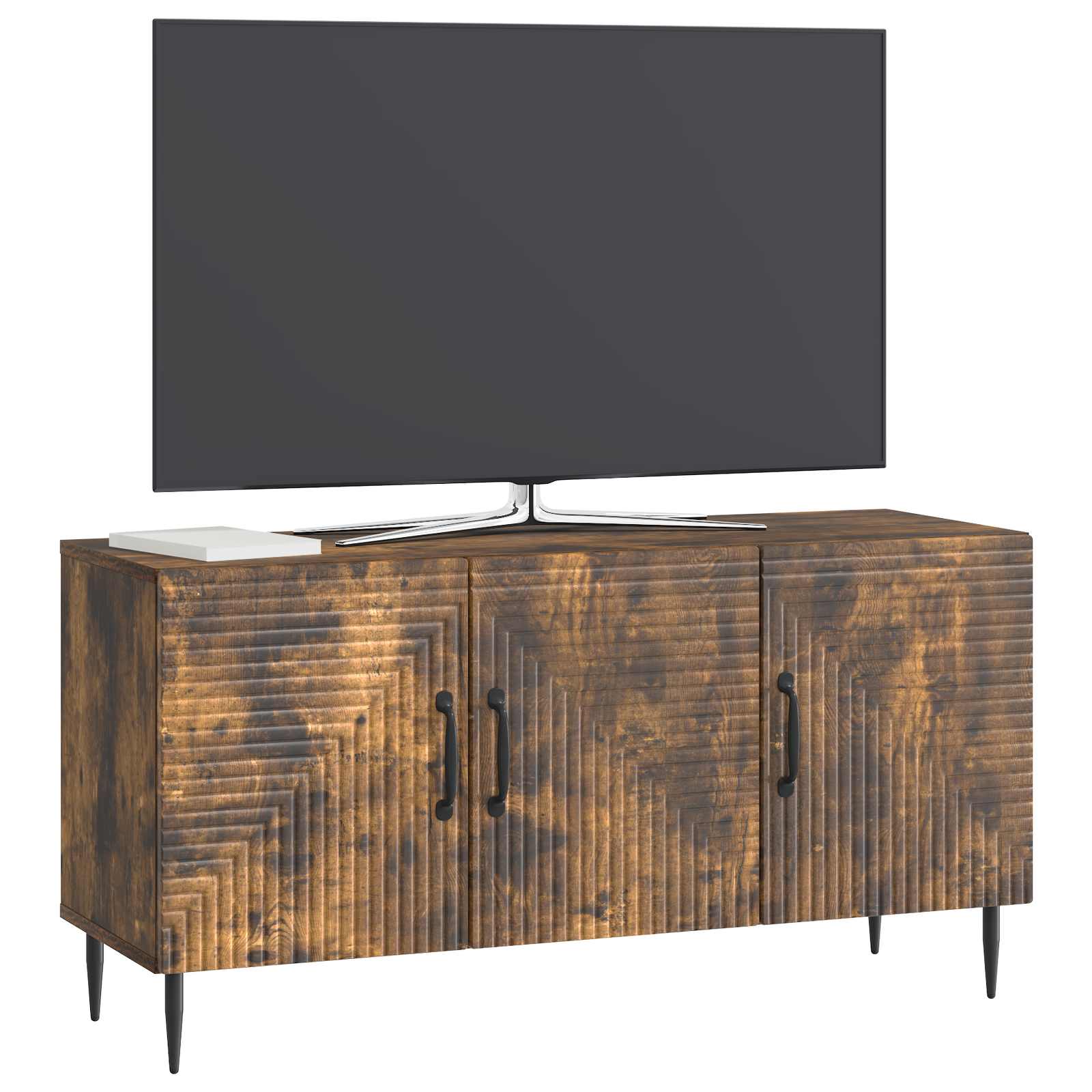 Ντουλάπι TV Καπνισμένο Ξύλο Δρυός 99 x 34,5 x 50 εκ. - Pakobazaar