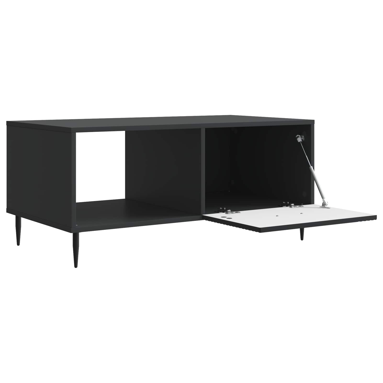 Τραπεζάκι σαλονιού Μαύρο 90 x 50 x 40 cm Επεξεργασμένο Ξύλο - Pakobazaar