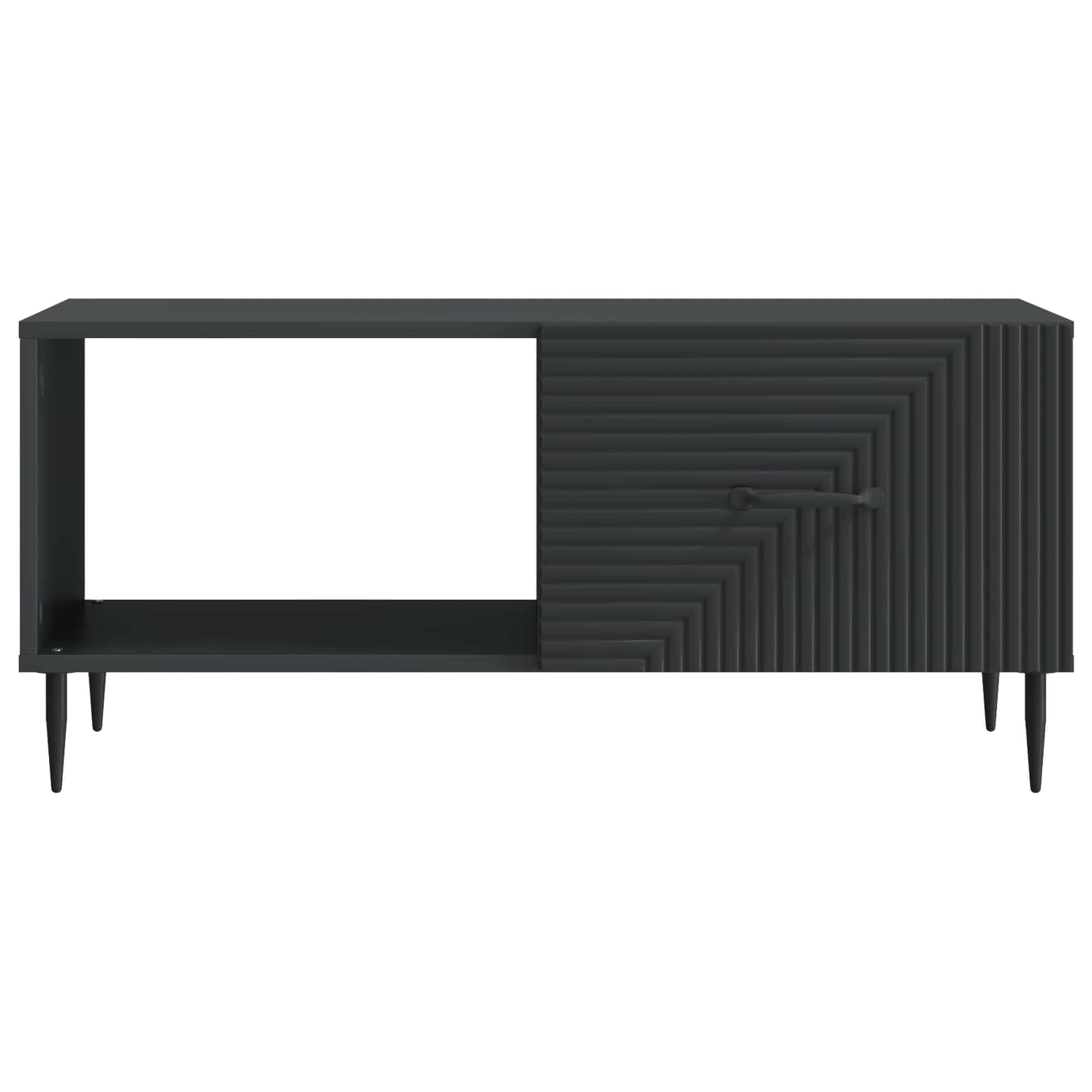 Τραπεζάκι σαλονιού Μαύρο 90 x 50 x 40 cm Επεξεργασμένο Ξύλο - Pakobazaar