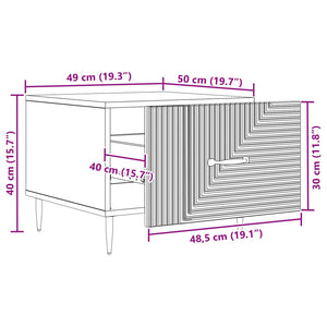 Τραπεζάκι σαλονιού με συρτάρι Sonoma Δρυς 49 x 50 x 40 εκ - Pakobazaar