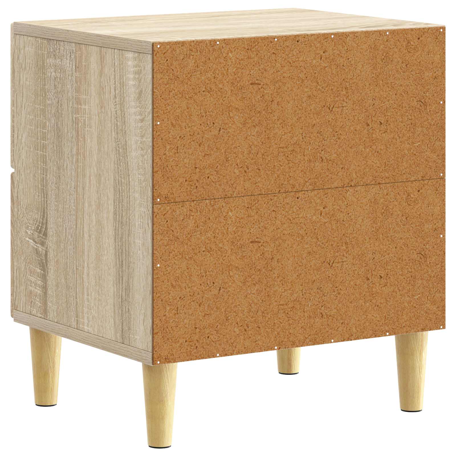 Κομοδίνο 2 pcs Sonoma Δρυς 43 x 34,5 x 48 εκ Επεξεργασμένο Ξύλο - Pakobazaar