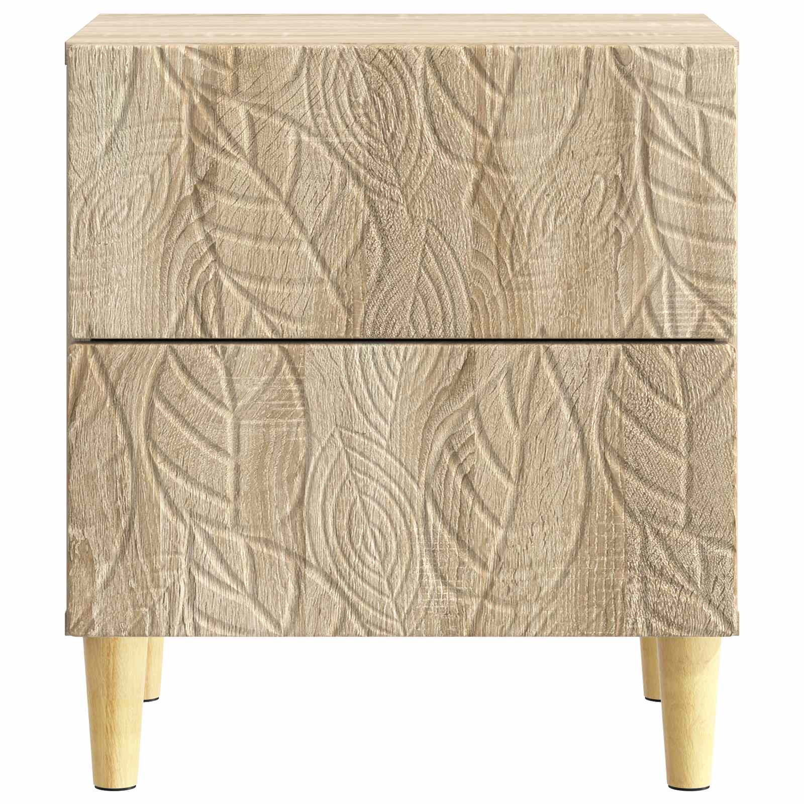 Κομοδίνο 2 pcs Sonoma Δρυς 43 x 34,5 x 48 εκ Επεξεργασμένο Ξύλο - Pakobazaar