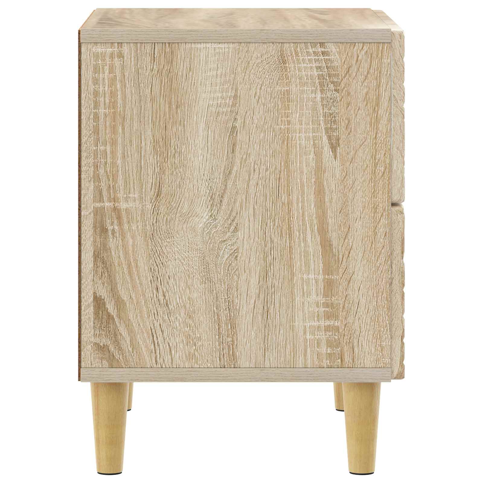 Κομοδίνο 2 pcs Sonoma Δρυς 43 x 34,5 x 48 εκ Επεξεργασμένο Ξύλο - Pakobazaar