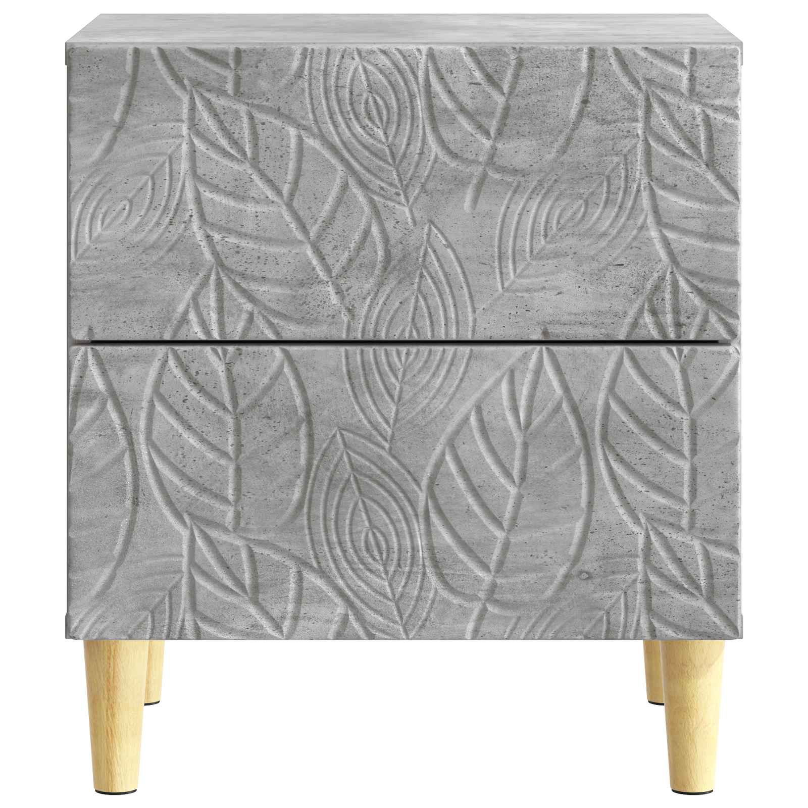 Κομοδίνο 2 pcs Γκρι Σκυροδέματος 43 x 34,5 x 48 εκ - Pakobazaar