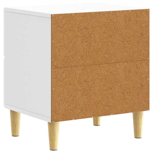 Κομοδίνο 2 pcs Γυαλιστερό Λευκό 43 x 34,5 x 48 εκ - Pakobazaar