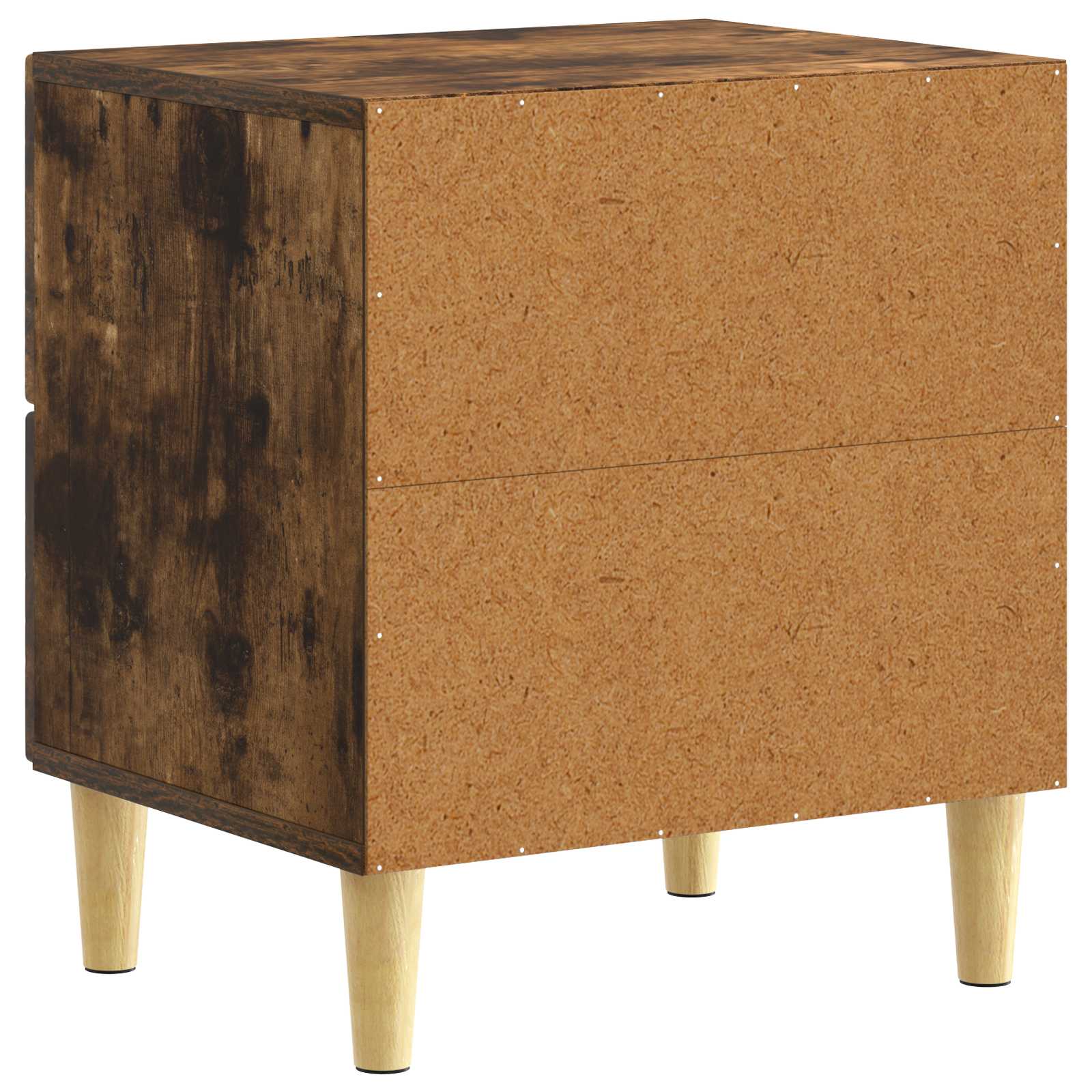 Κομοδίνο 2 pcs Καπνισμένο Ξύλο Δρυός 43 x 34,5 x 48 εκ - Pakobazaar