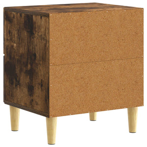 Κομοδίνο 2 pcs Καπνισμένο Ξύλο Δρυός 43 x 34,5 x 48 εκ - Pakobazaar