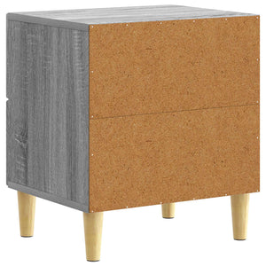 Κομοδίνο 2 pcs Γκρι Sonoma 43 x 34,5 x 48 εκ Επεξεργασμένο Ξύλο - Pakobazaar