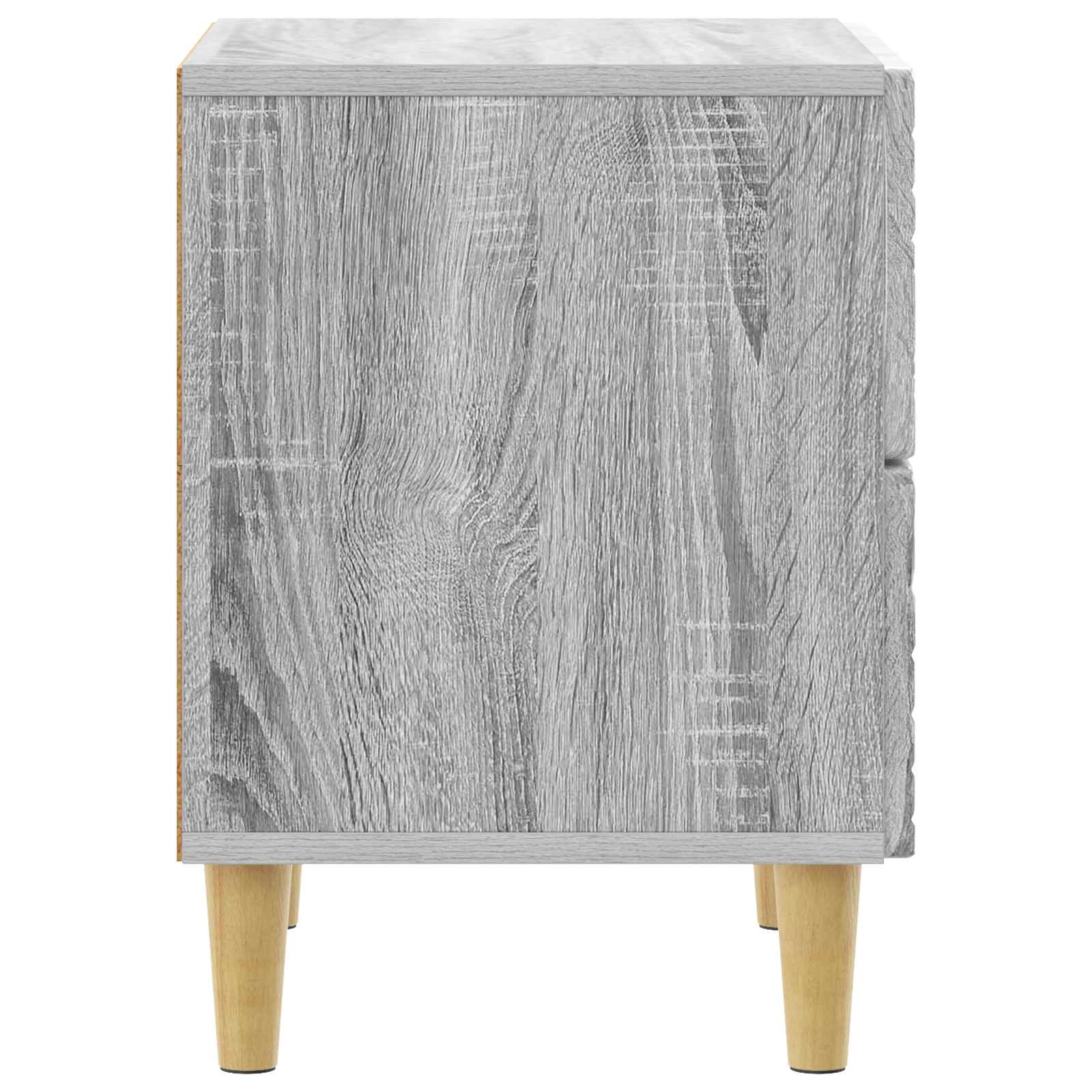 Κομοδίνο 2 pcs Γκρι Sonoma 43 x 34,5 x 48 εκ Επεξεργασμένο Ξύλο - Pakobazaar