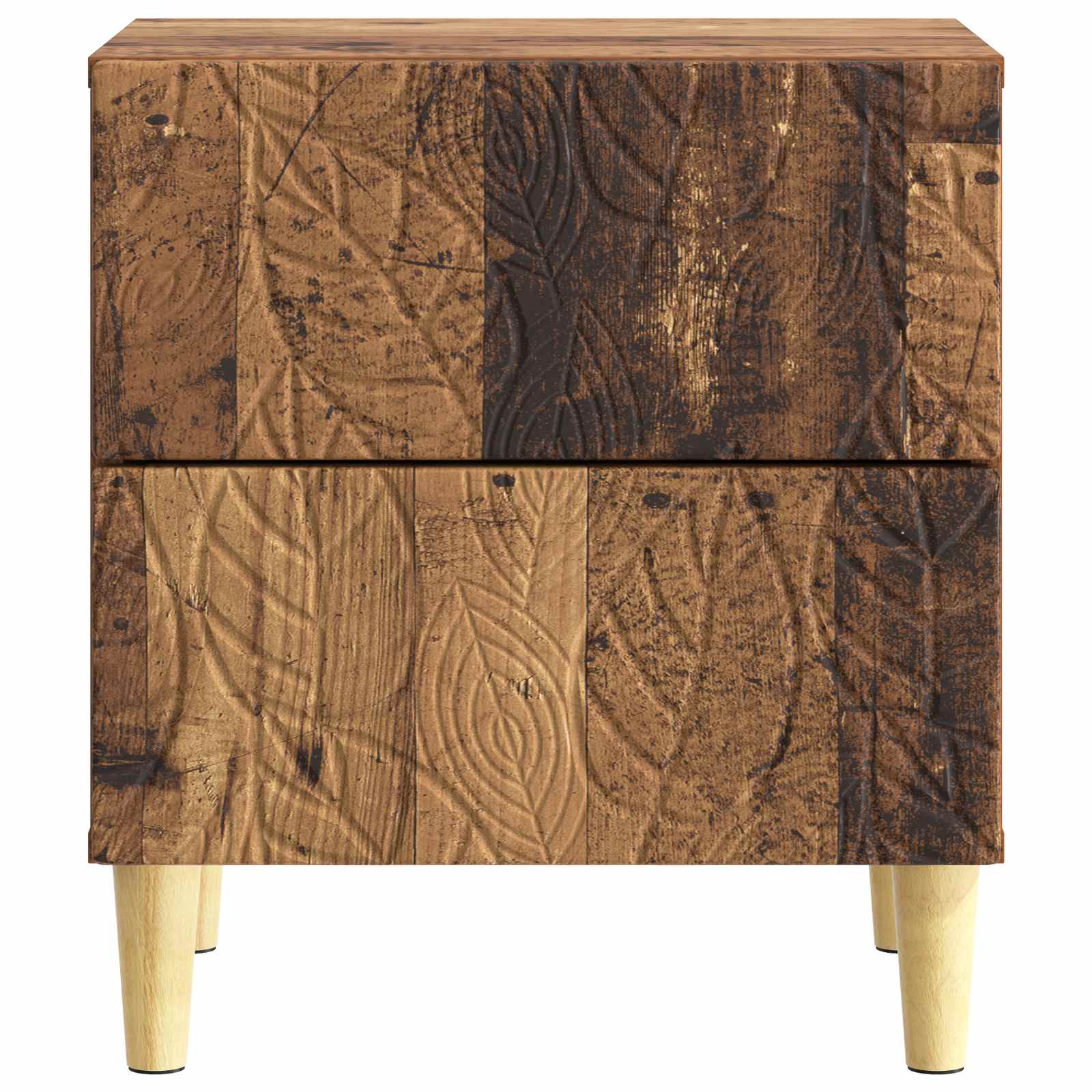 Κομοδίνο 2 pcs Παλαιωμένο ξύλο 43 x 34,5 x 48 εκ - Pakobazaar