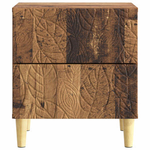 Κομοδίνο 2 pcs Παλαιωμένο ξύλο 43 x 34,5 x 48 εκ - Pakobazaar