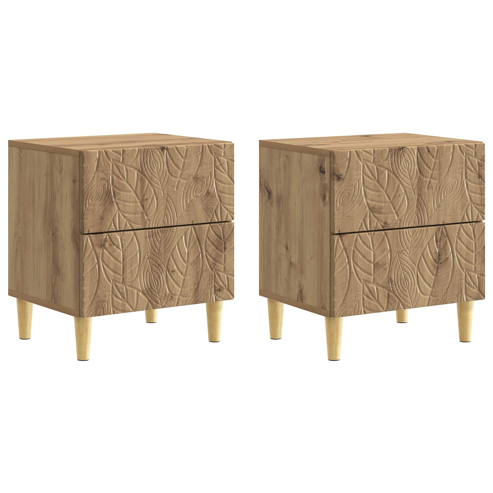 Κομοδίνο 2 pcs Artisan Δρυς 43 x 34,5 x 48 εκ - Pakobazaar