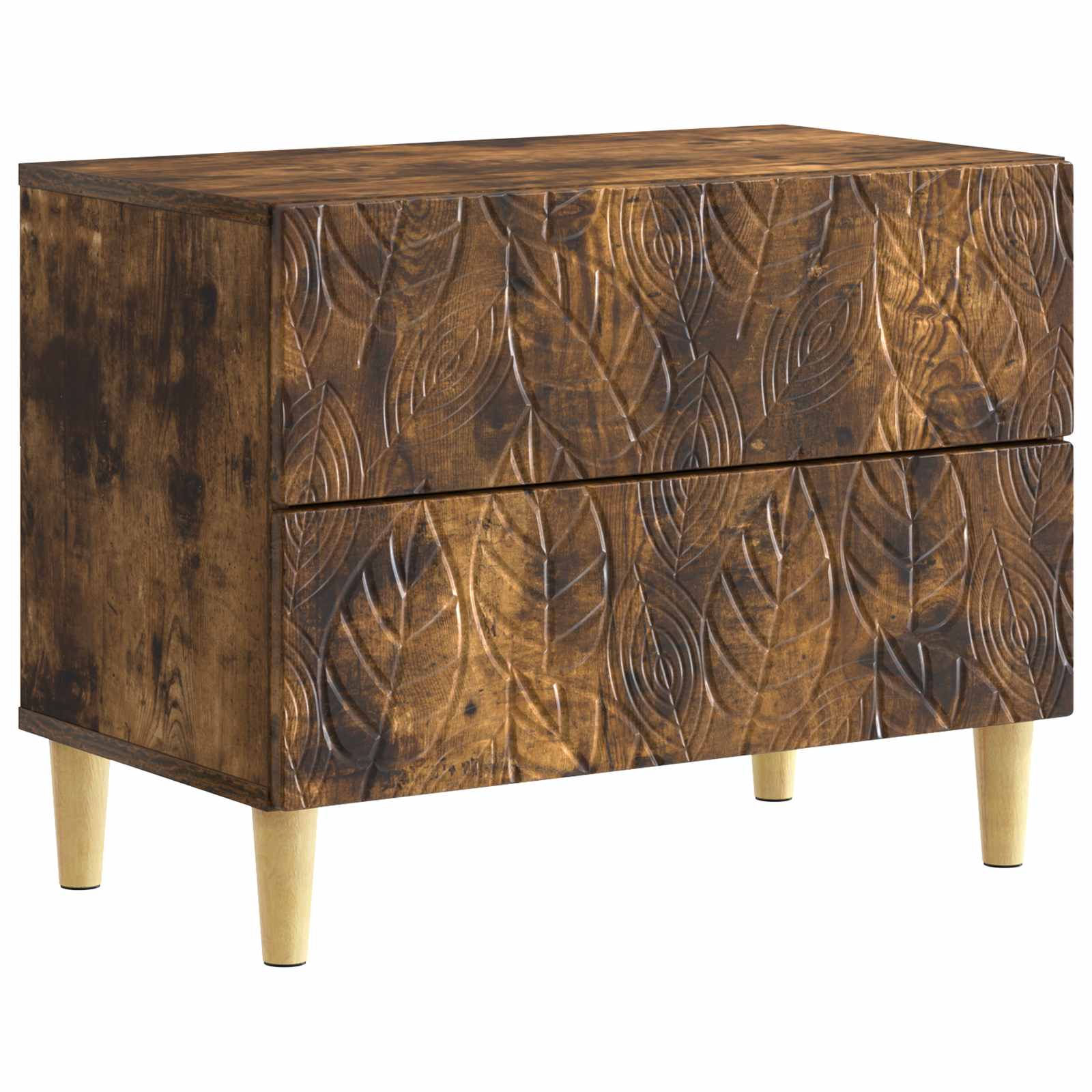 Κομοδίνο Καπνισμένο Ξύλο Δρυός 62 x 34,5 x 48 εκ - Pakobazaar