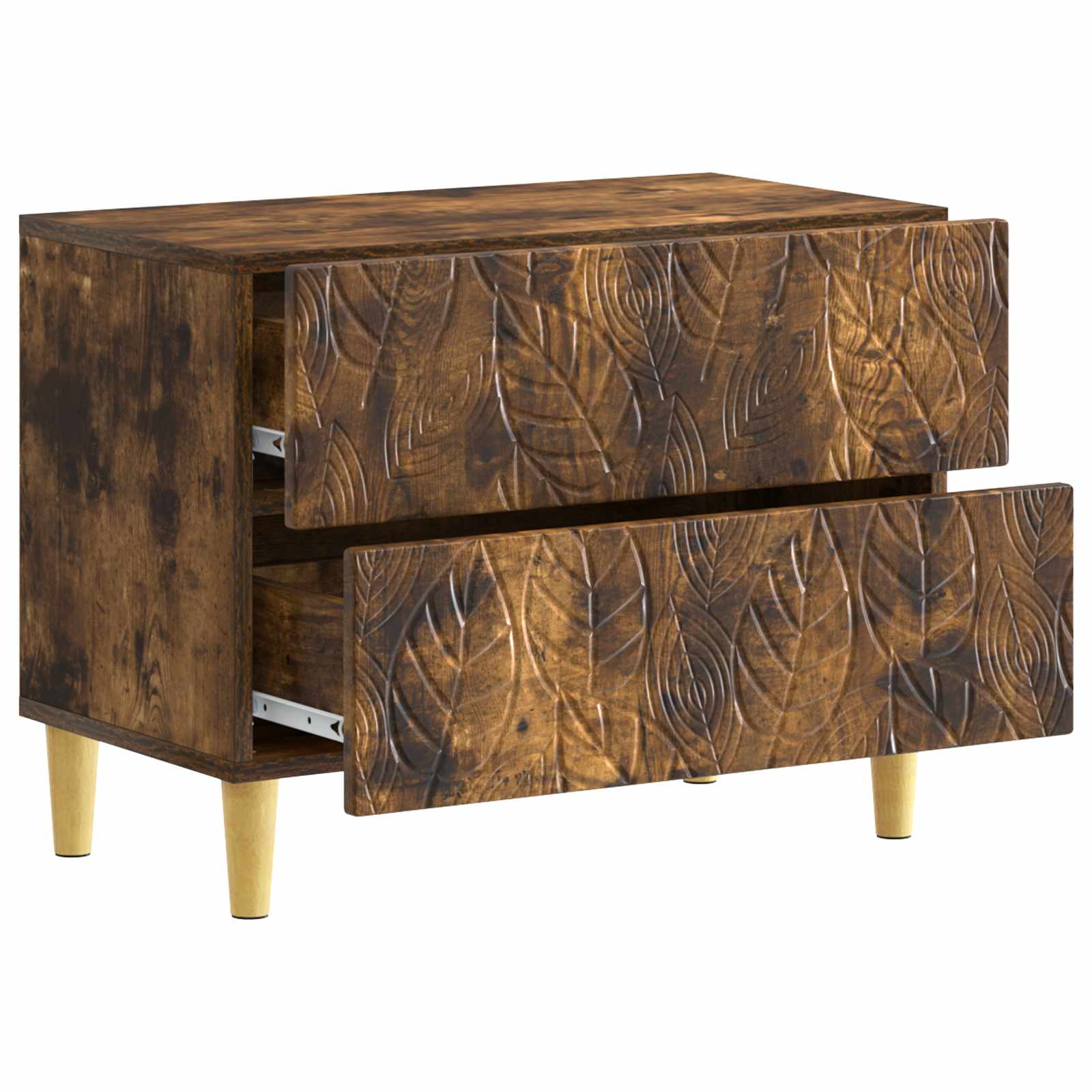 Κομοδίνο Καπνισμένο Ξύλο Δρυός 62 x 34,5 x 48 εκ - Pakobazaar