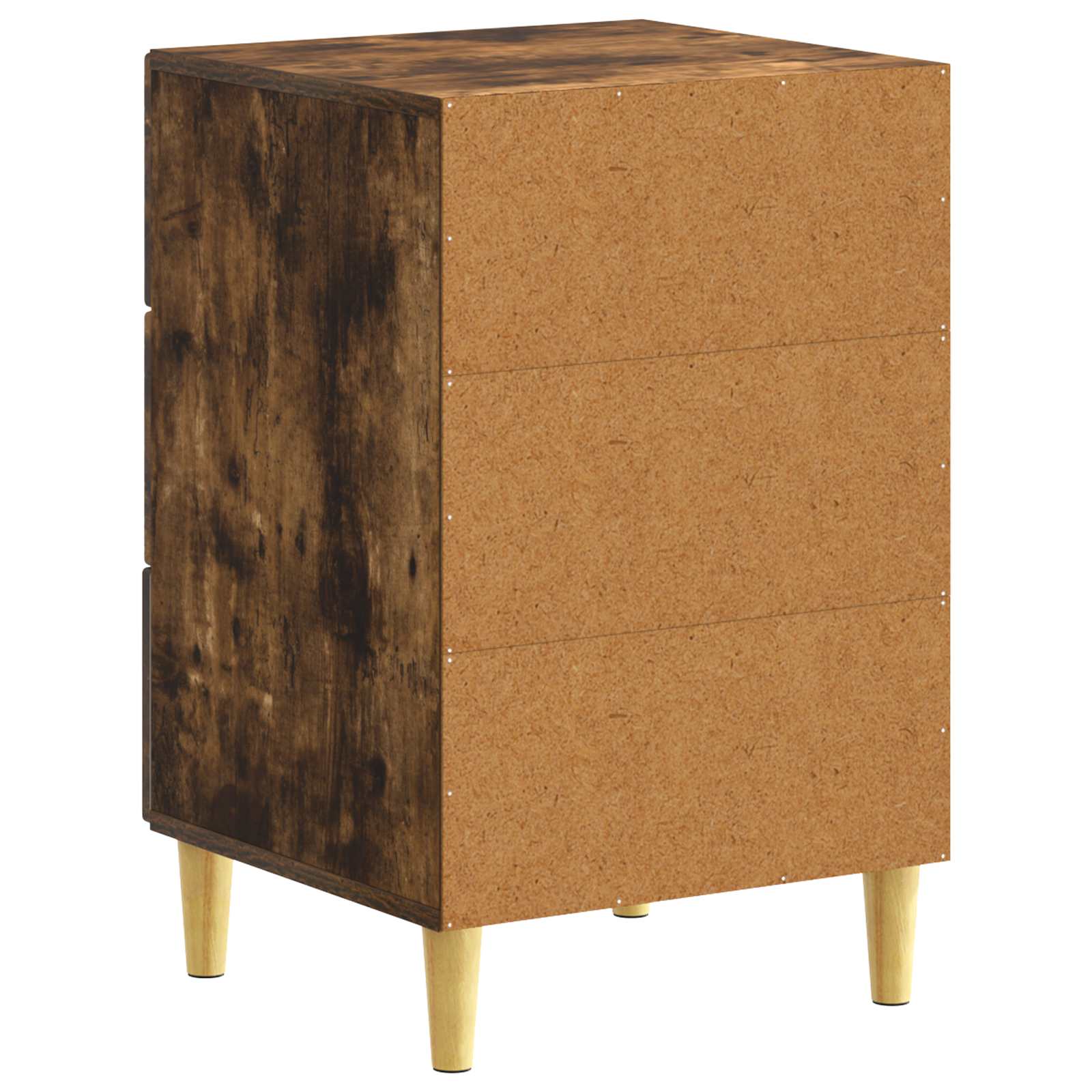 Κομοδίνο Καπνισμένο Ξύλο Δρυός 43 x 39,5 x 66,5 εκ - Pakobazaar