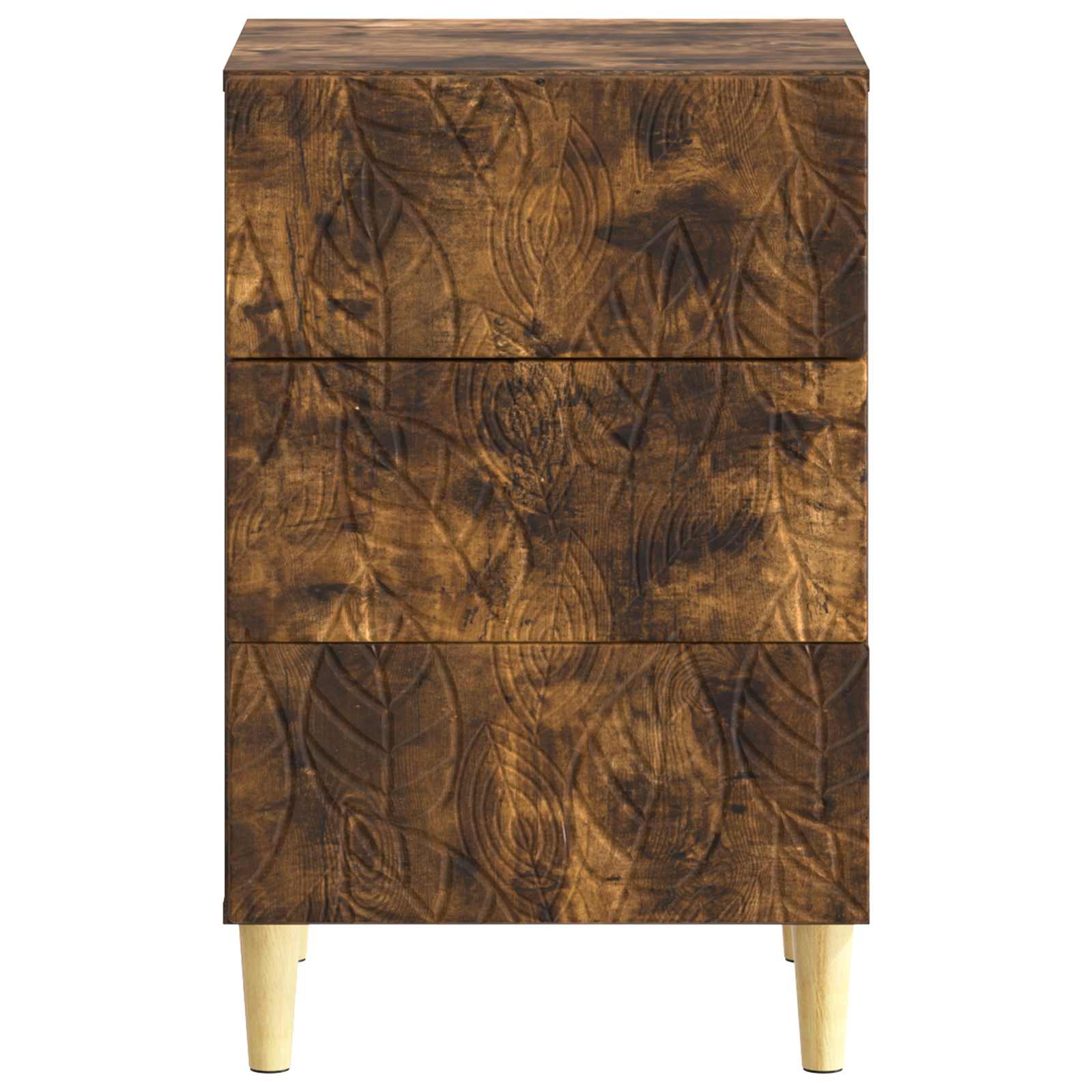 Κομοδίνο Καπνισμένο Ξύλο Δρυός 43 x 39,5 x 66,5 εκ - Pakobazaar