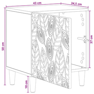 Κομοδίνο 2 pcs Sonoma Δρυς 43 x 34,5 x 50 εκ Επεξεργασμένο Ξύλο - Pakobazaar