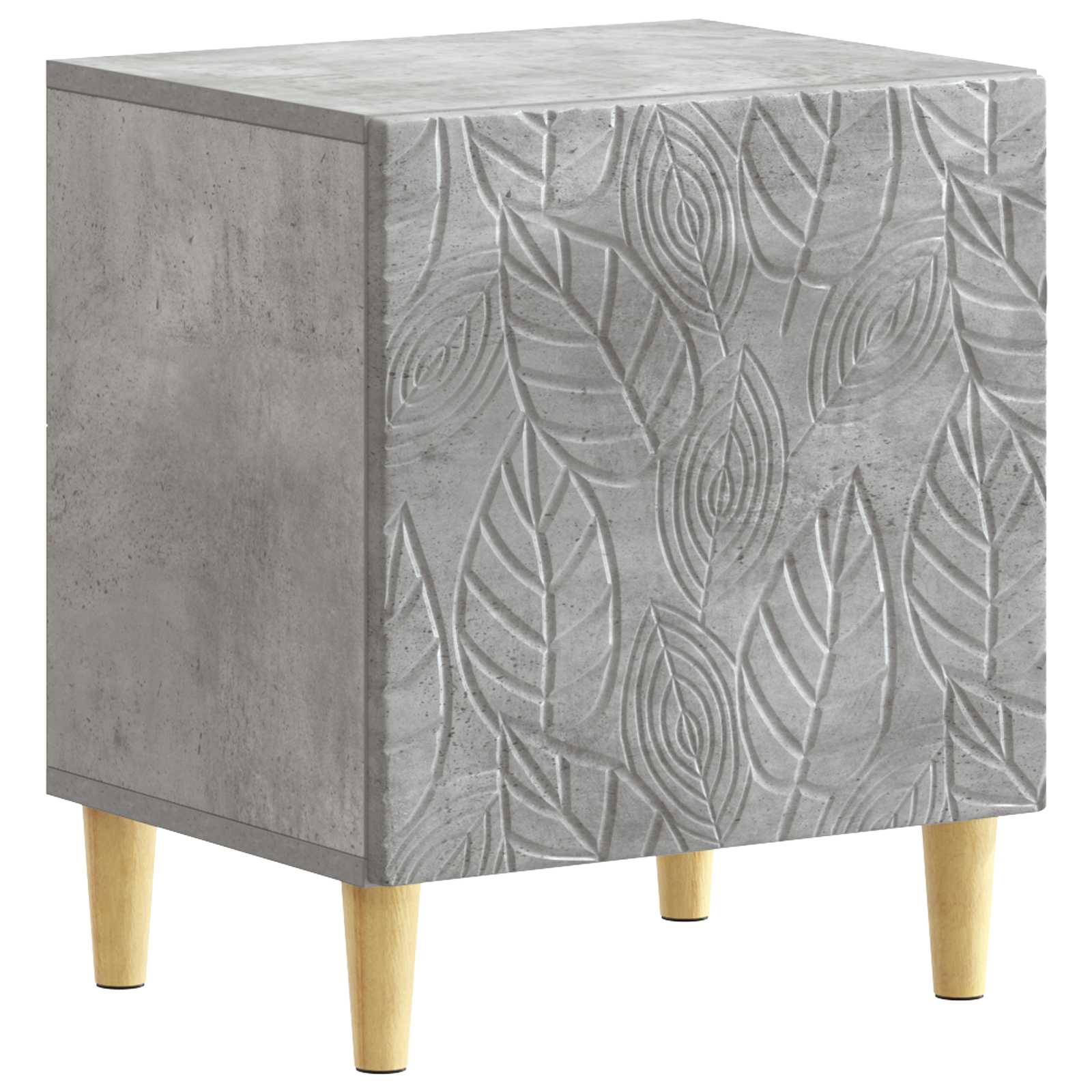 Κομοδίνο 2 pcs Γκρι Σκυροδέματος 43 x 34,5 x 50 εκ - Pakobazaar