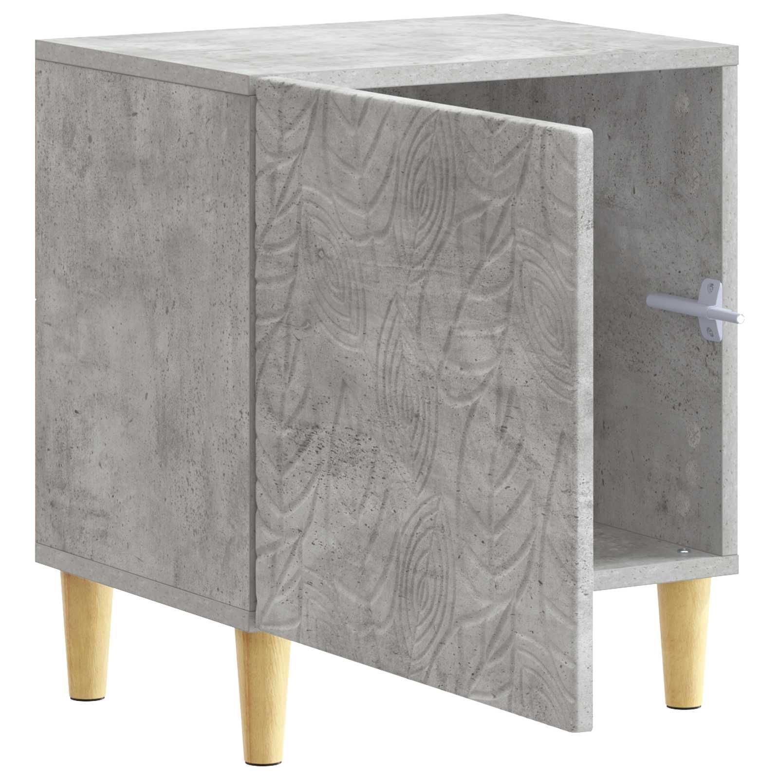 Κομοδίνο 2 pcs Γκρι Σκυροδέματος 43 x 34,5 x 50 εκ - Pakobazaar